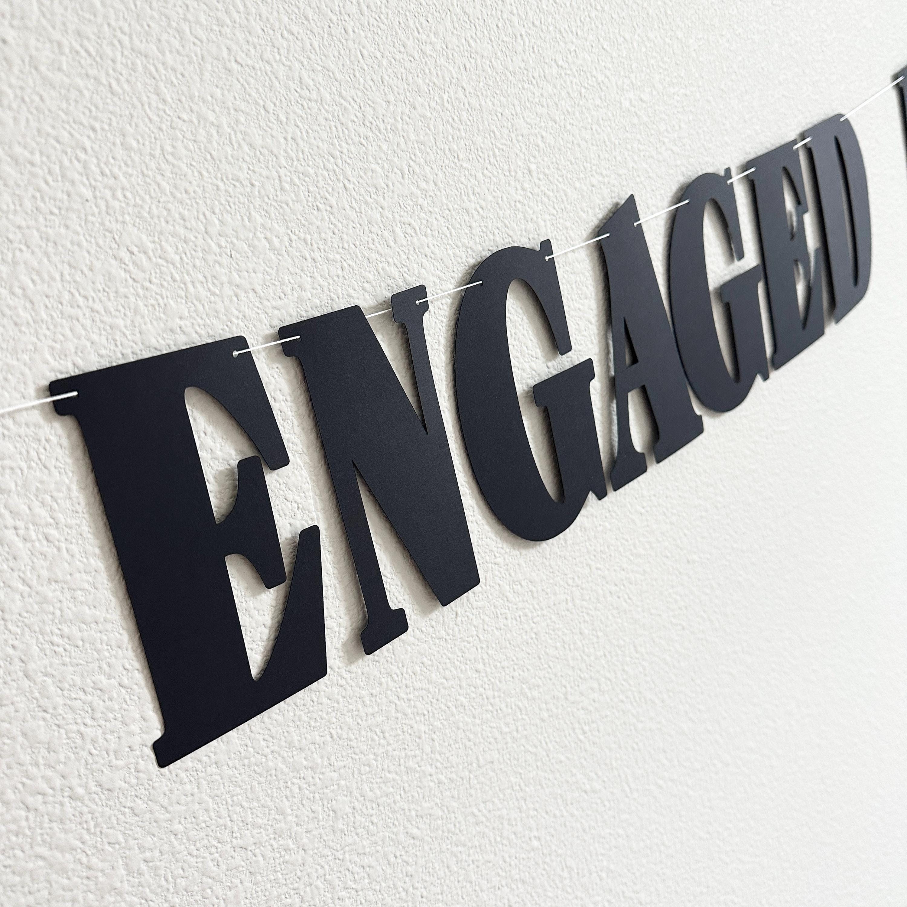 In Our Engaged Era, Engagement Party Decorations, Engaged Era Theme, Bridal Shower Banner, Engagement Celebration