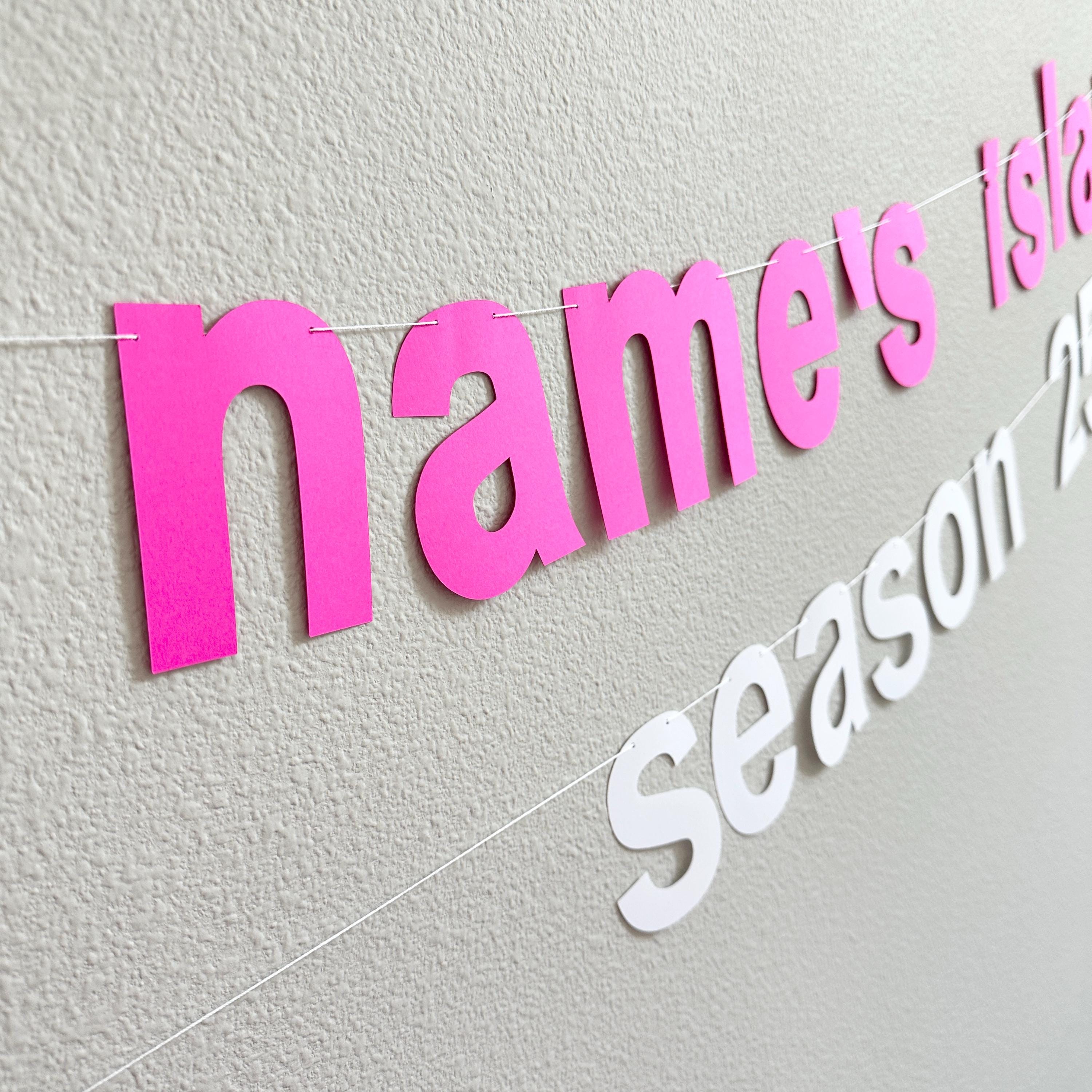 Name&#39;s Island Season 25, 25th Birthday Party Ideas, Island Themed Birthday Party Decorations, Island Birthday, 25th Birthday