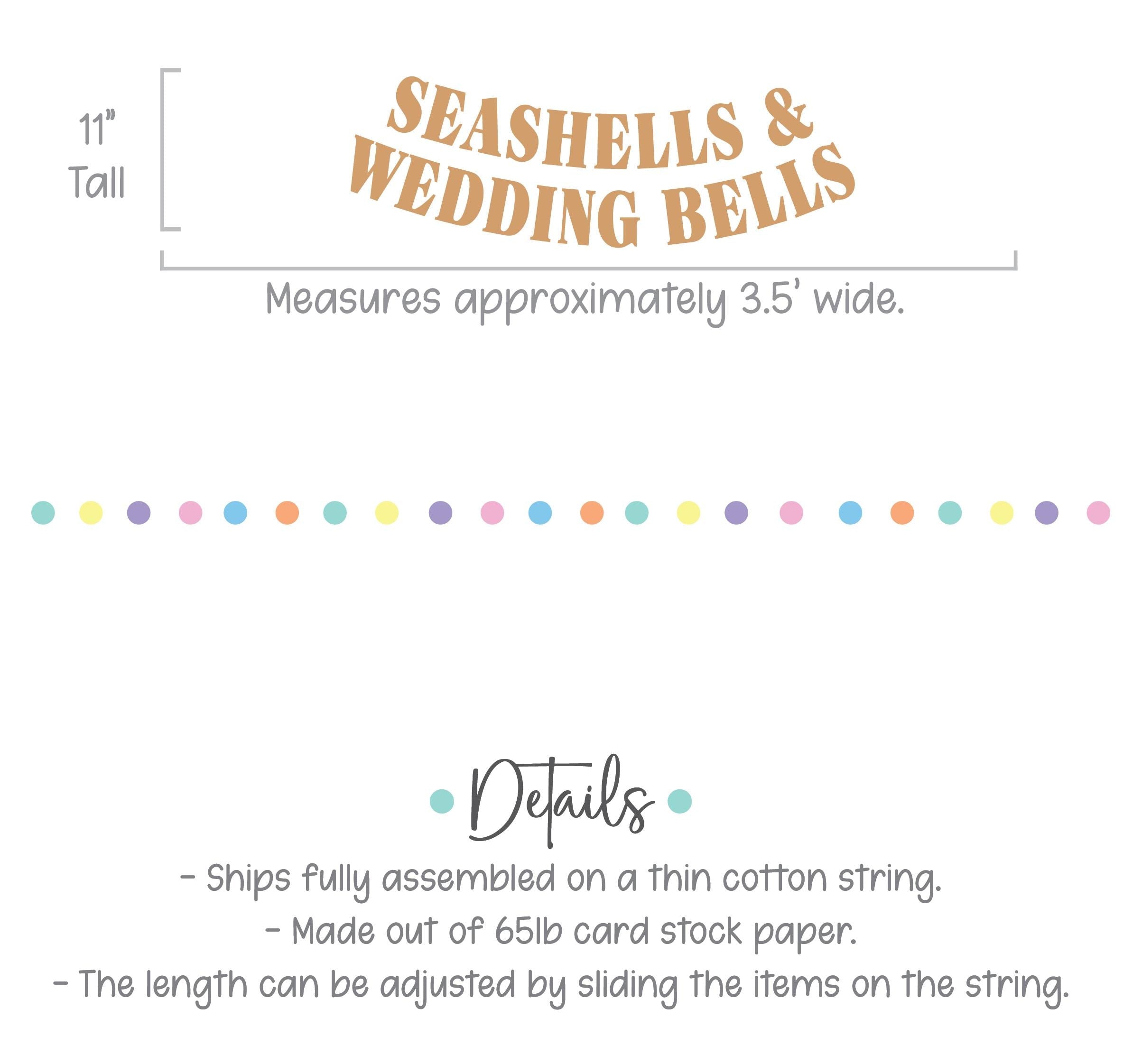 Seashells & Wedding Bells, Nautical Bridal Shower, Nautical Themed Bachelorette Party, Seashells Bachelorette Decorations