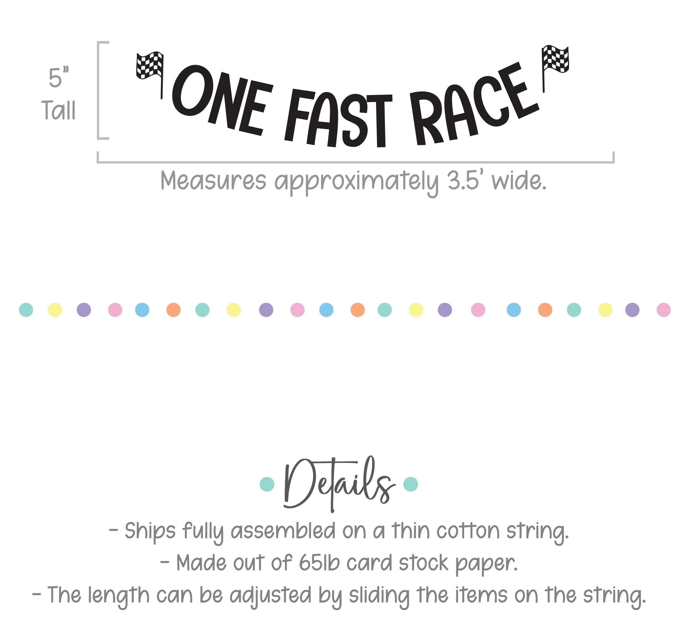One Fast Race, 1st Birthday Decorations, Racing Themed First Birthday Party, Race Car 1st Birthday, Racing Birthday Party Decorations