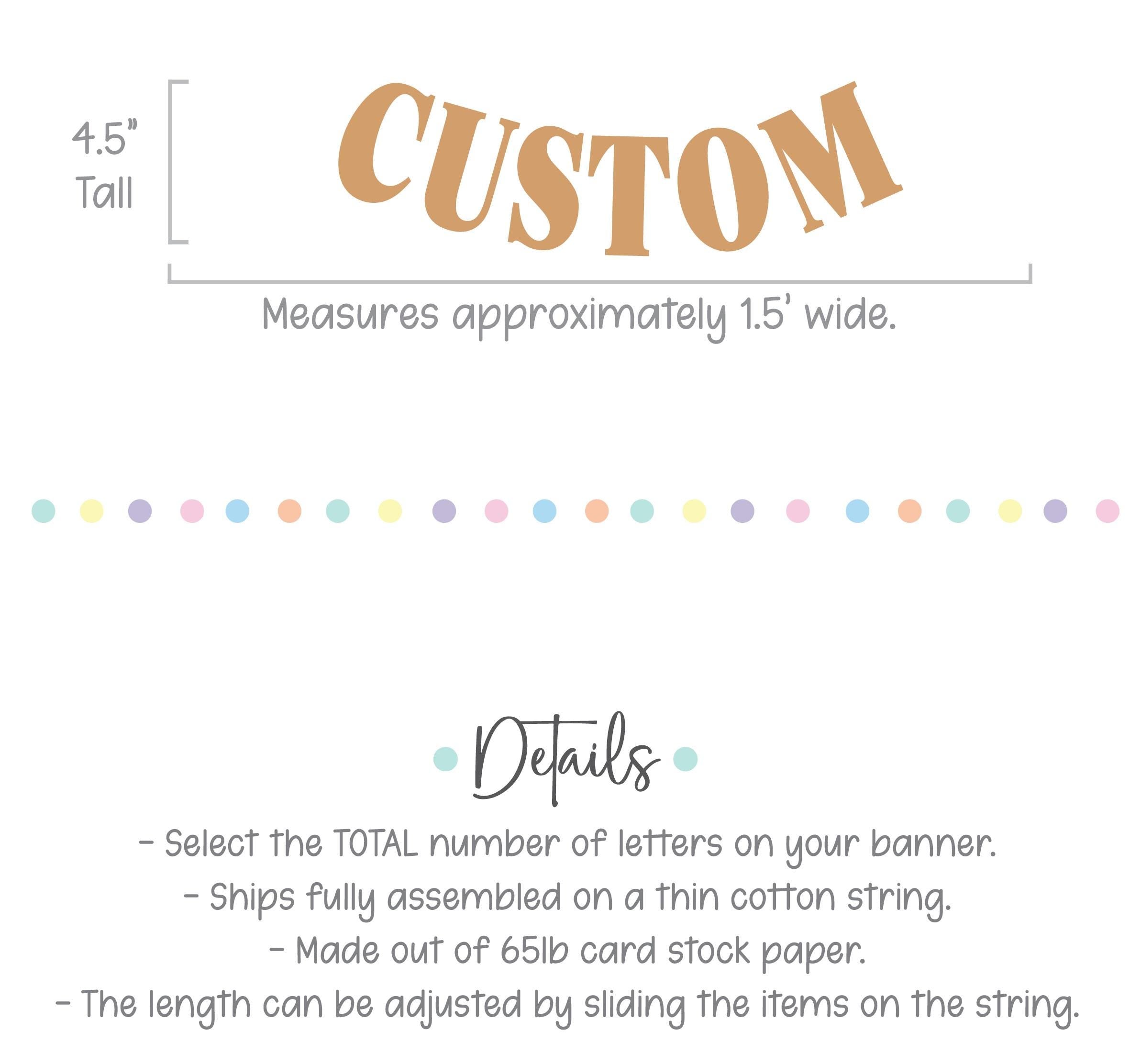 Custom Banner, Custom Kraft Banner, Customizable Banner, Custom Serif Font Banner, Custom Sign, Kraft Banner