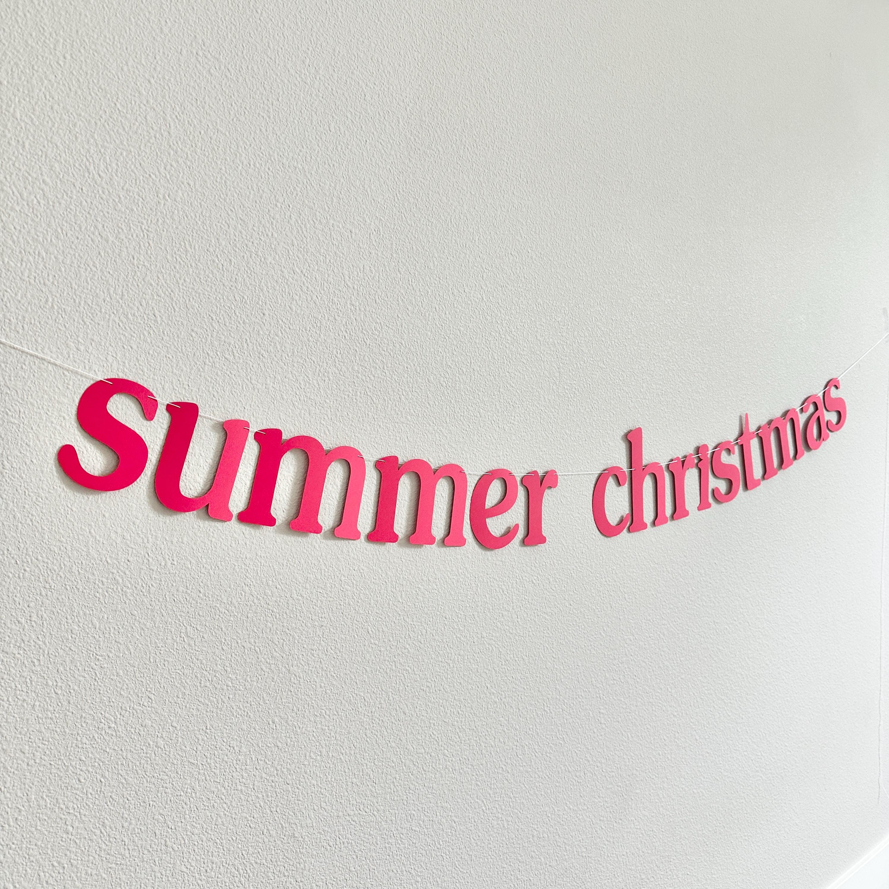 Summer Christmas, Summer Christmas Banner, Christmas In Summer, July Christmas, Summer Christmas Decorations