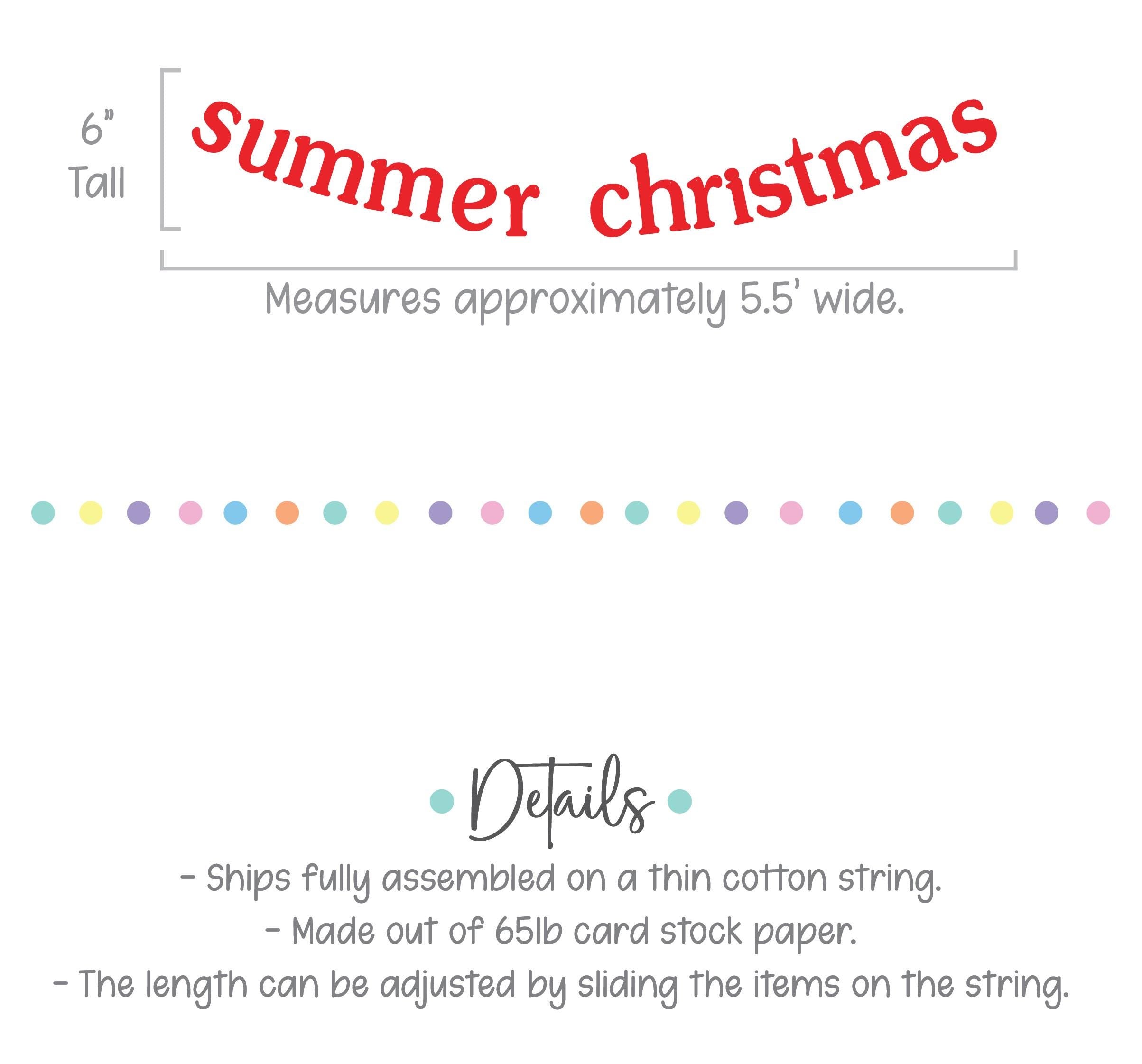 Summer Christmas, Summer Christmas Banner, Christmas In Summer, July Christmas, Summer Christmas Decorations