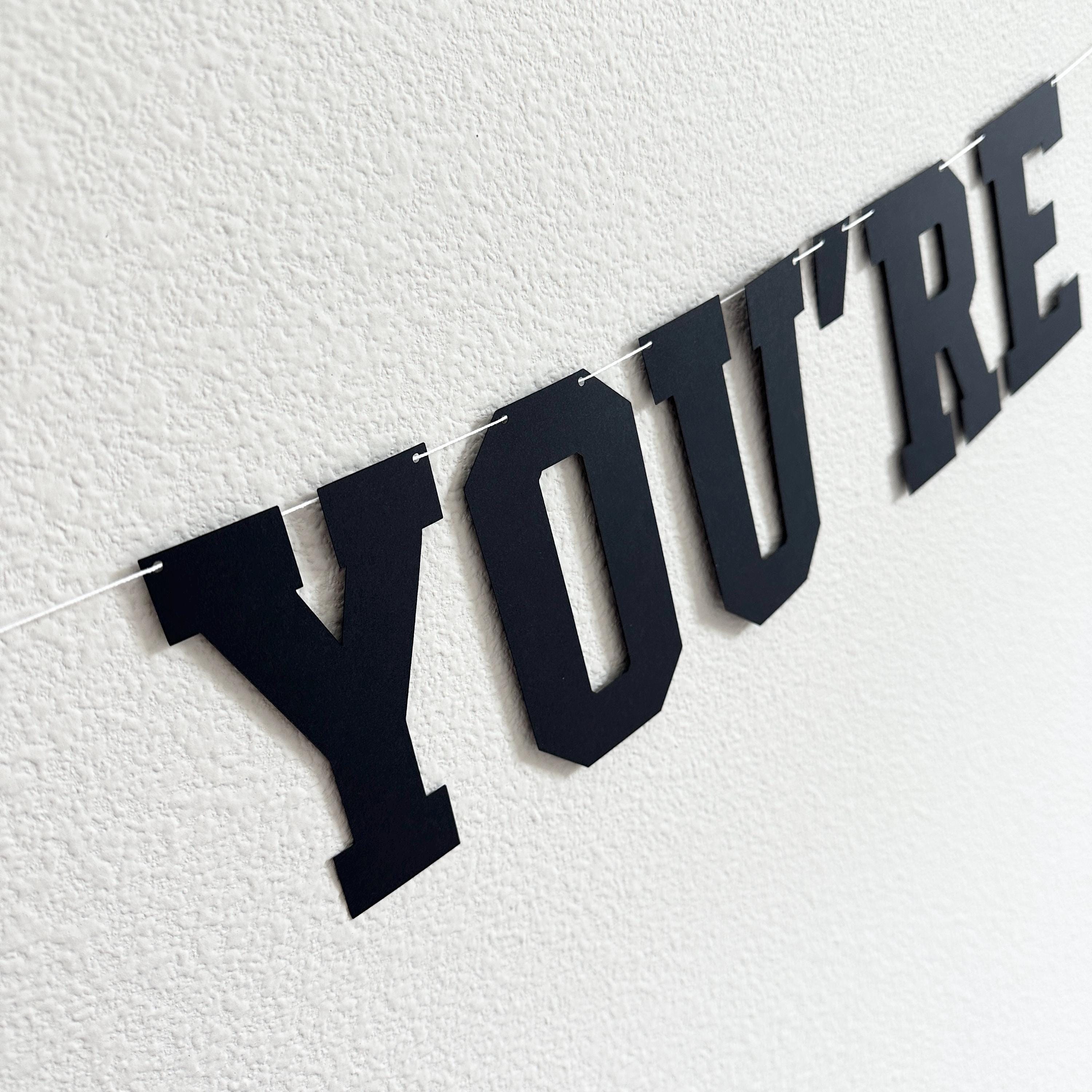 Holy Shit You&#39;re 40, 40th Birthday Banner, 40th Birthday Party Decorations, Funny Birthday Decorations, Funny Birthday Banner