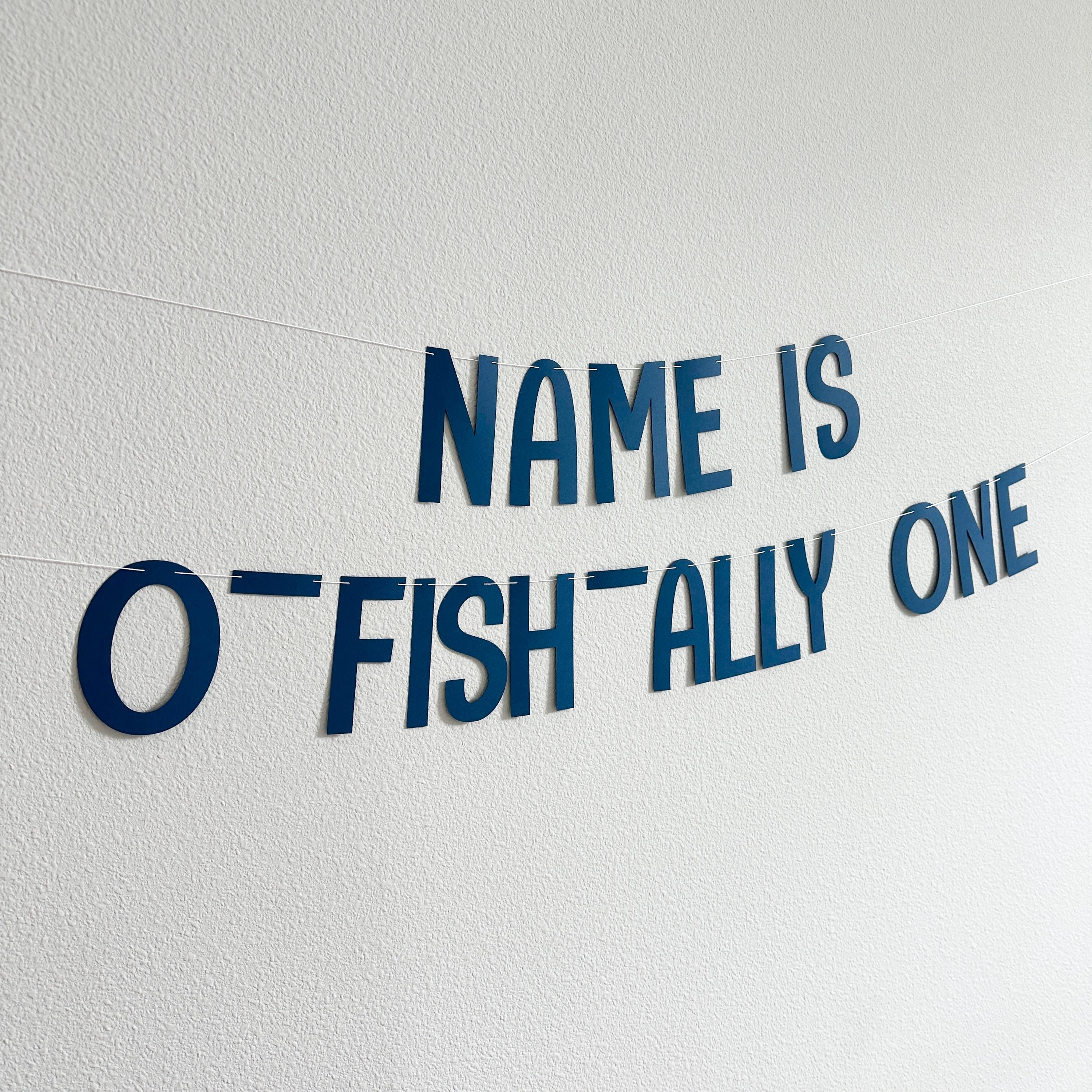 O-Fish-Ally One, 1st Birthday Banner, Fish Themed Birthday Decorations, Fish Birthday, 1st birthday Party Ideas, Boys 1st Birthday