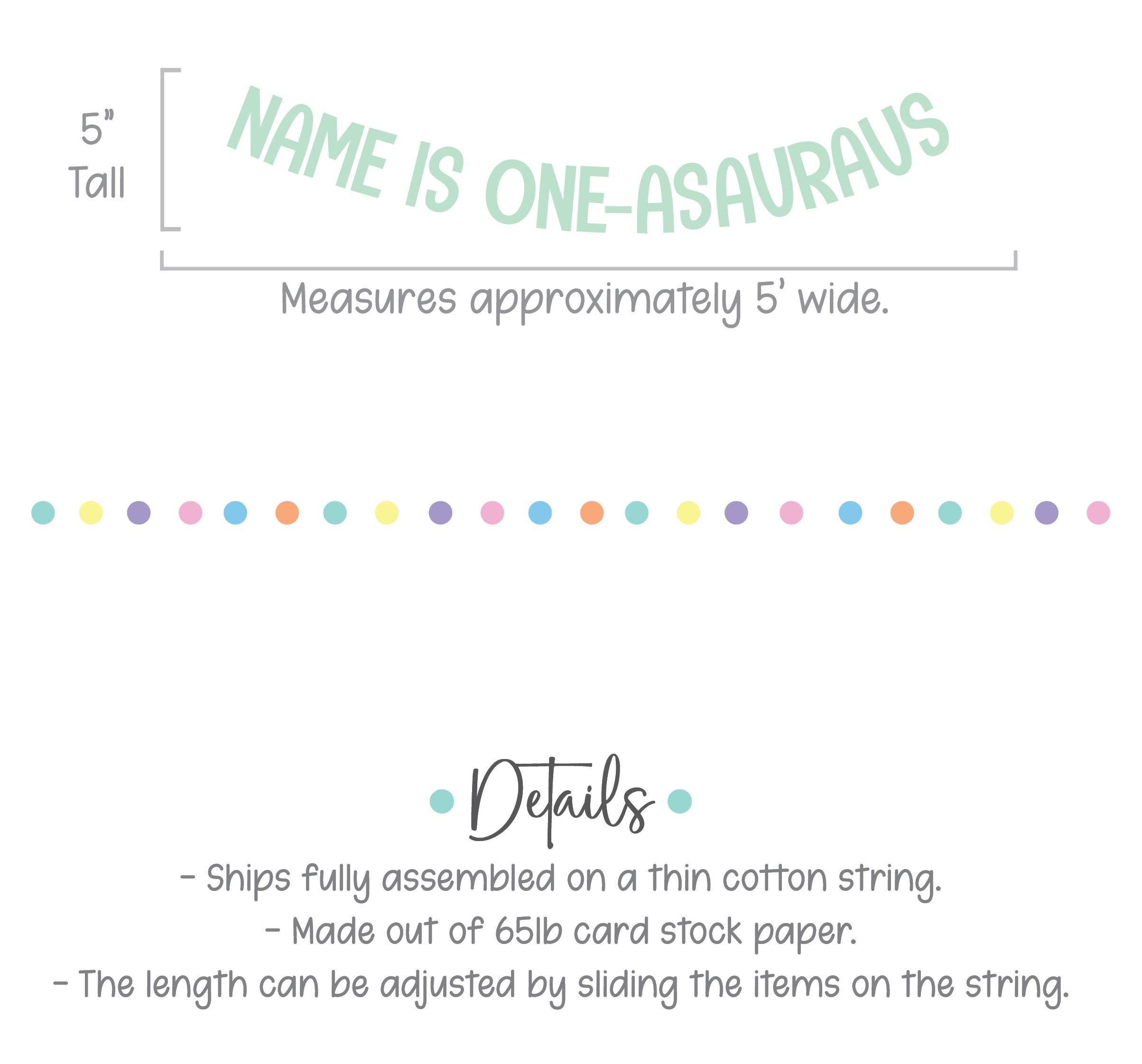 One-Asauraus, Dinosaur 1st Birthday Decorations, Name Is One-Asauraus, Dinosaur Party Banner, 1st Birthday Party Decorations