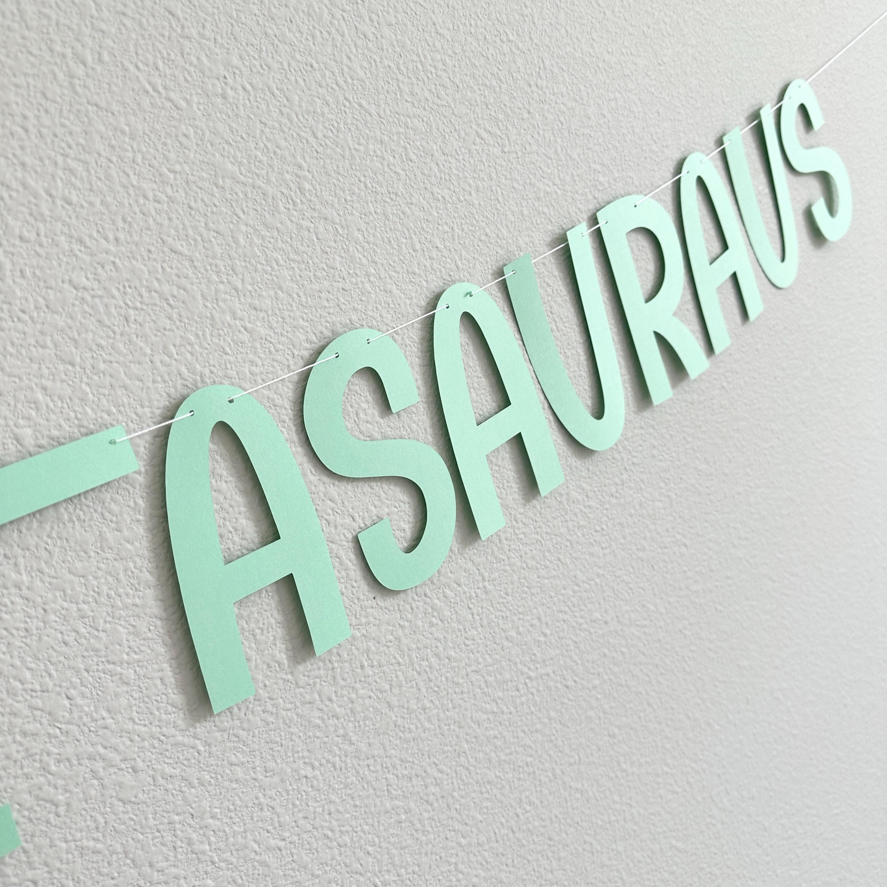 One-Asauraus, Dinosaur 1st Birthday Decorations, Name Is One-Asauraus, Dinosaur Party Banner, 1st Birthday Party Decorations