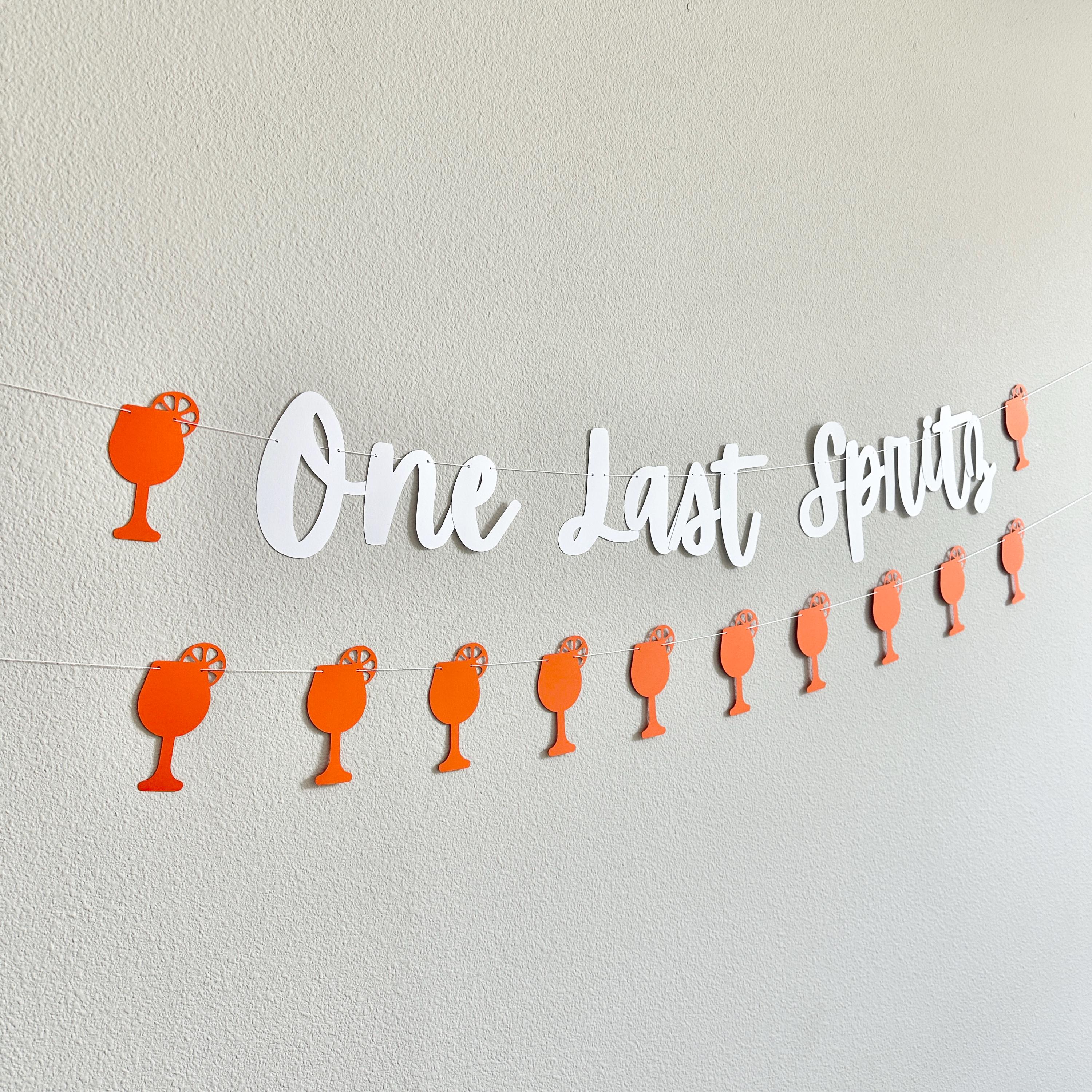 One Last Spritz, One Last Spritz Banner, Spritz Theme Bachelorette Party, Bachelorette Inspiration, Bachelorette Party Ideas