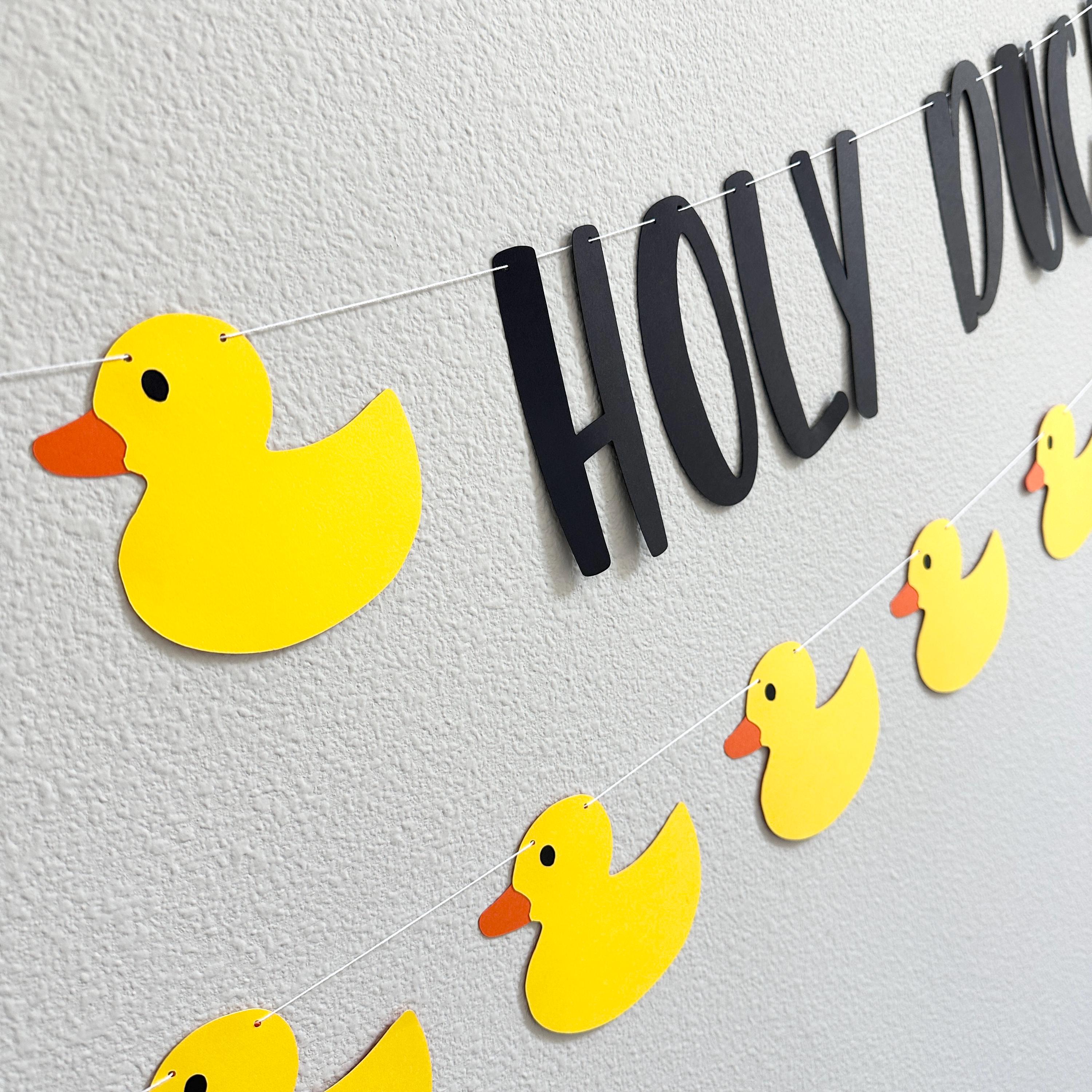Holy Duck I&#39;m 12, 12th Birthday Party Decorations, 12th Birthday Ideas, Duck Party, Custom Duck Banner, Rubber Duck Theme, Yellow Ducks