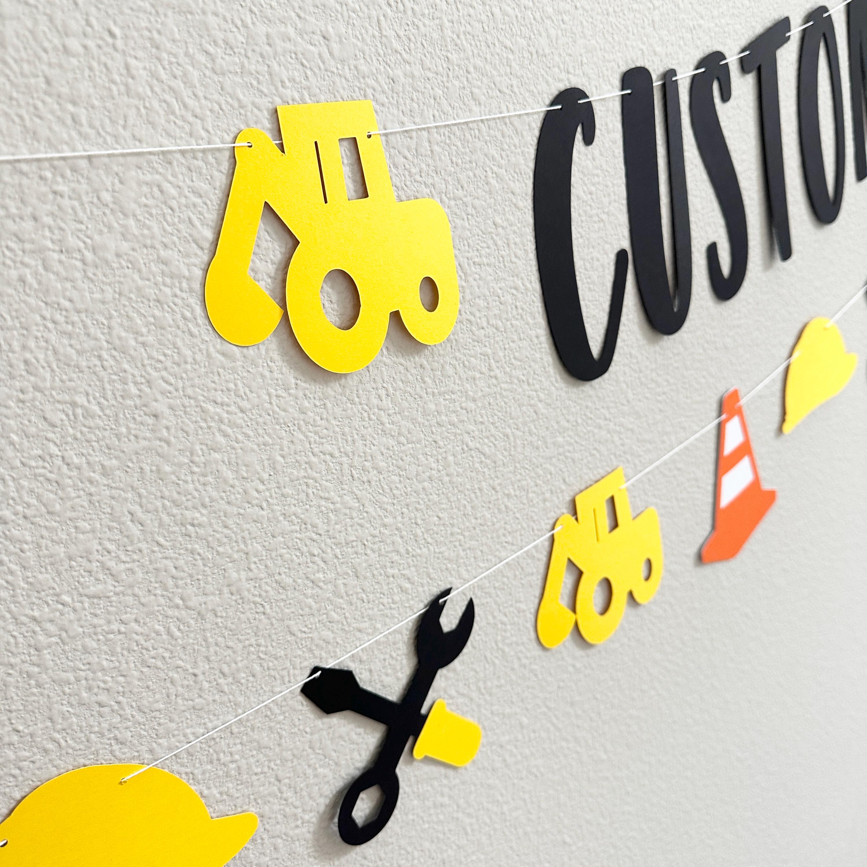 Custom Construction Banner, Construction Theme, Construction Decorations, Construction Birthday, Construction Party Sign