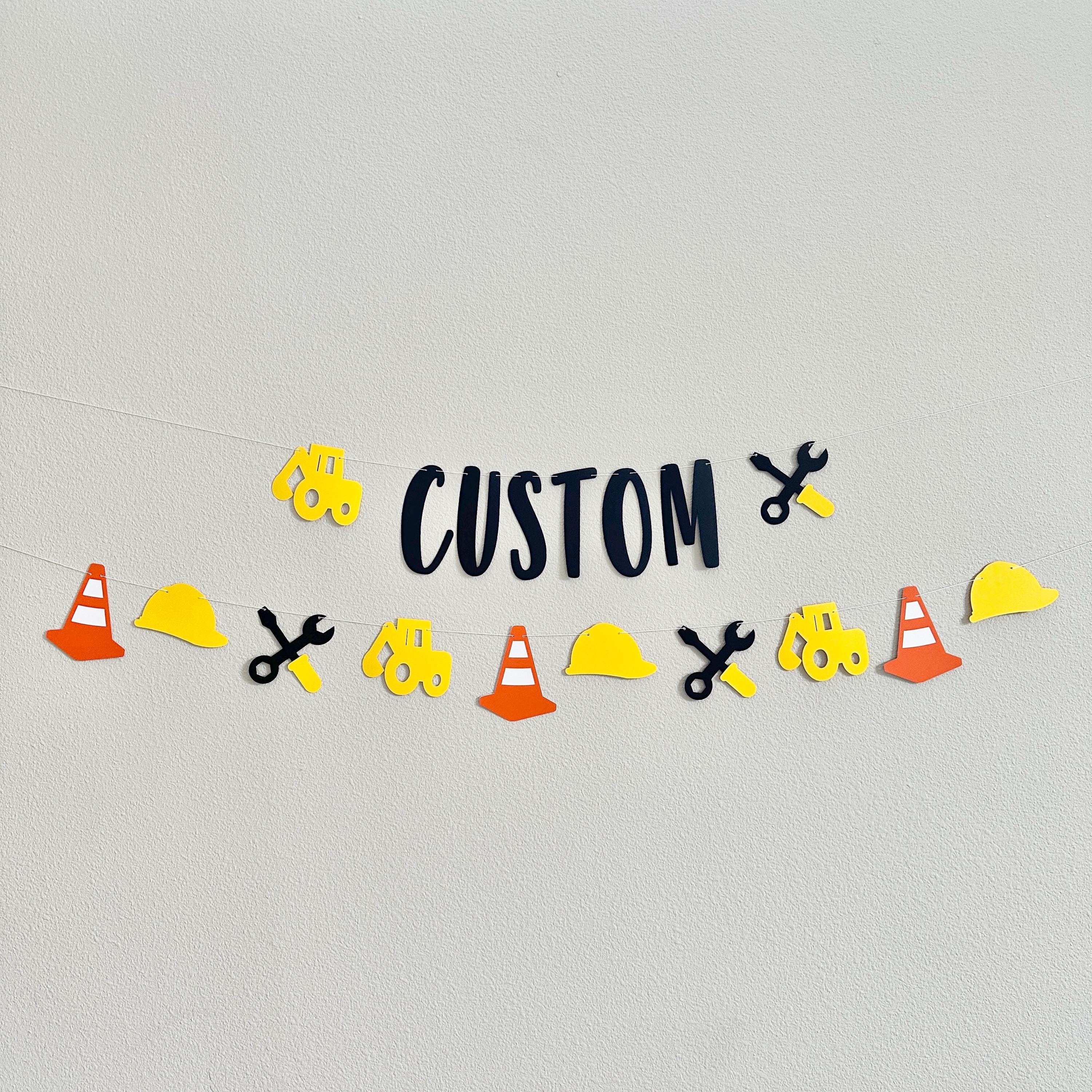 Custom Construction Banner, Construction Theme, Construction Decorations, Construction Birthday, Construction Party Sign