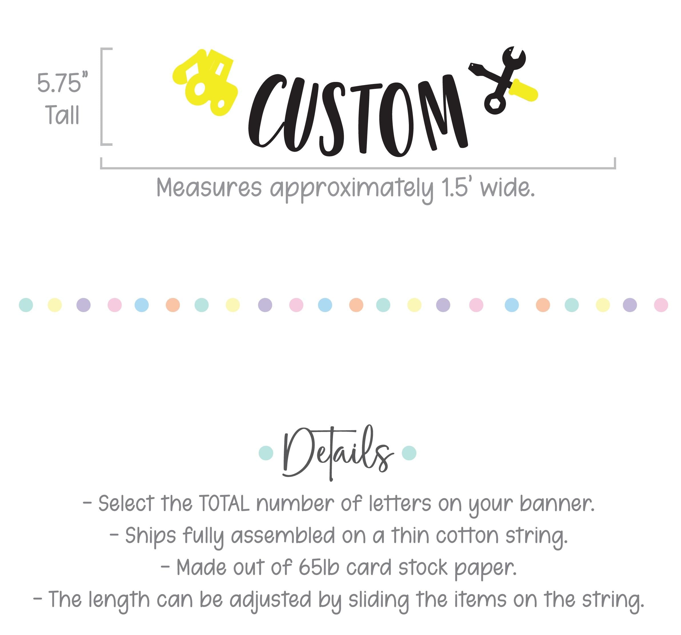 Custom Construction Banner, Construction Theme, Construction Decorations, Construction Birthday, Construction Party Sign