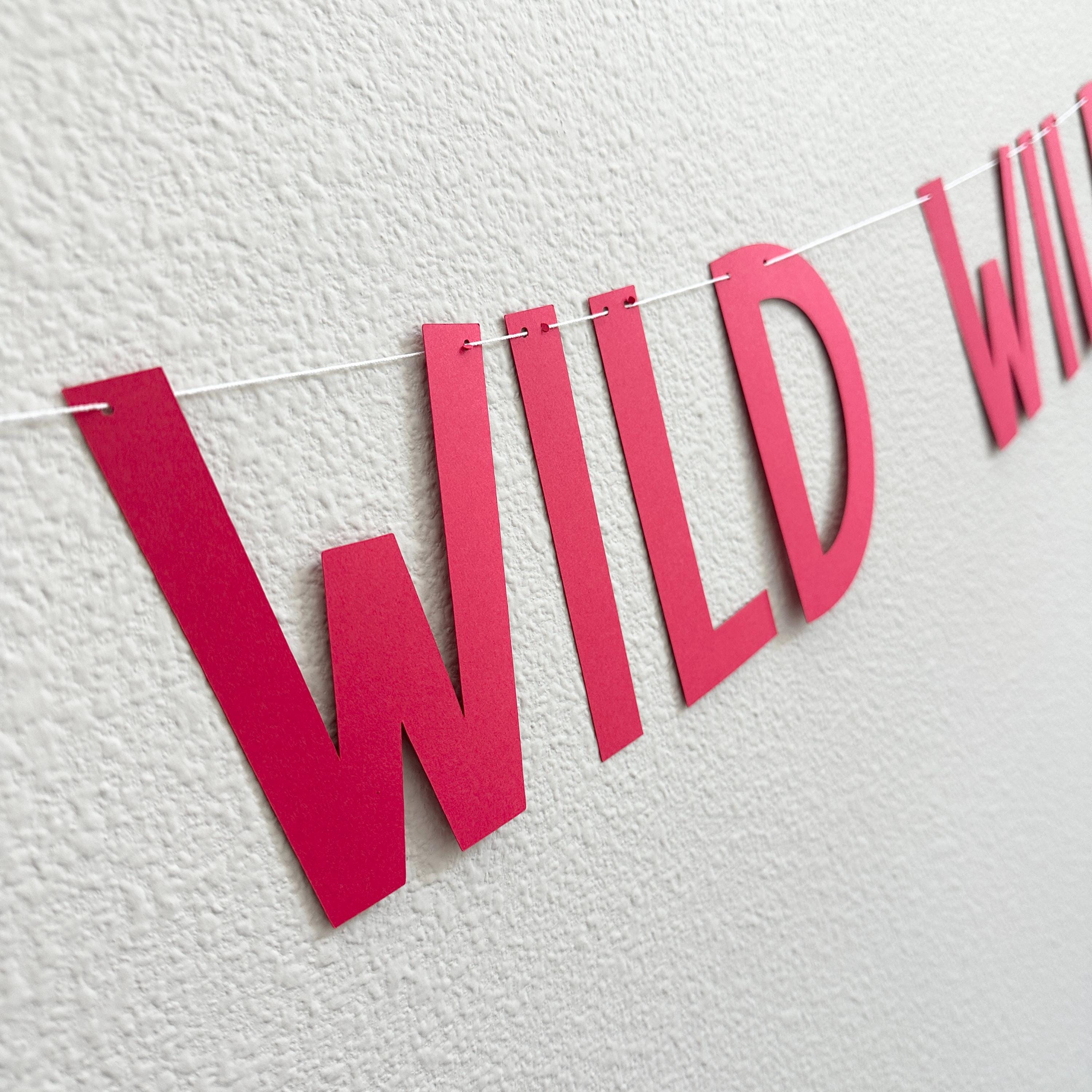 Wild Wild Wifey Banner for Bachelorette Party Decoration, Rustic Bridal Shower Sign, Fun Wedding Photo Prop, Boho Bride-to-Be Accessory