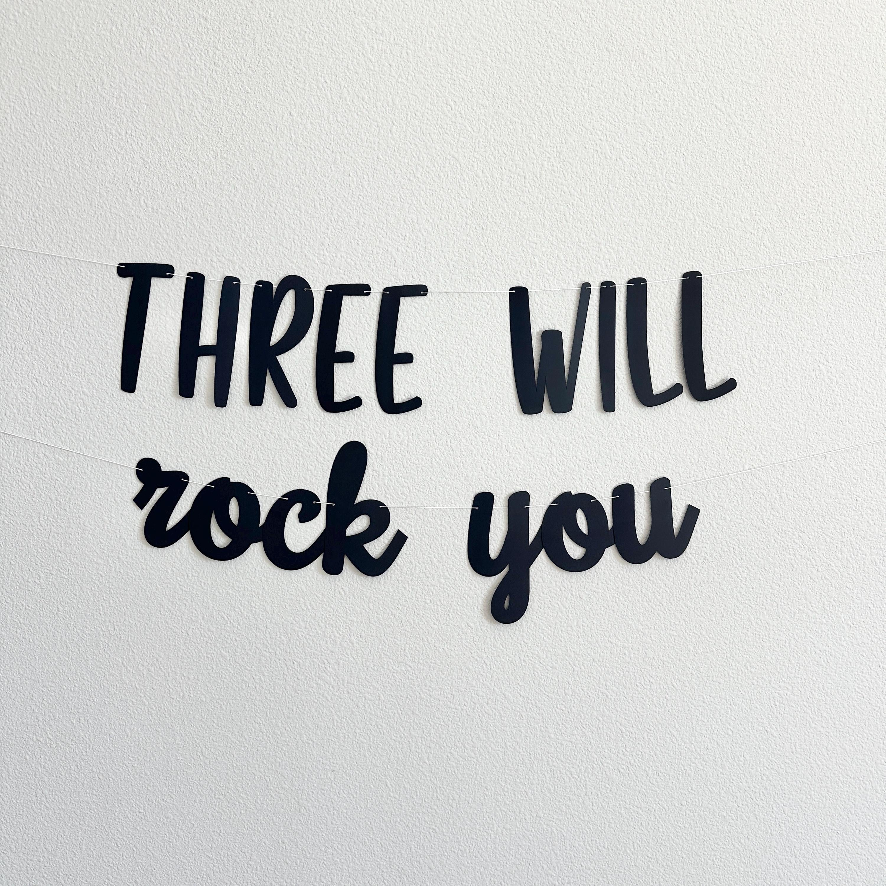 Three Will Rock You, 3rd Birthday, Rock Themed 3rd Birthday, Rock Birthday Banner, Rock N Roll Decorations, Rock n&#39; Roll Theme