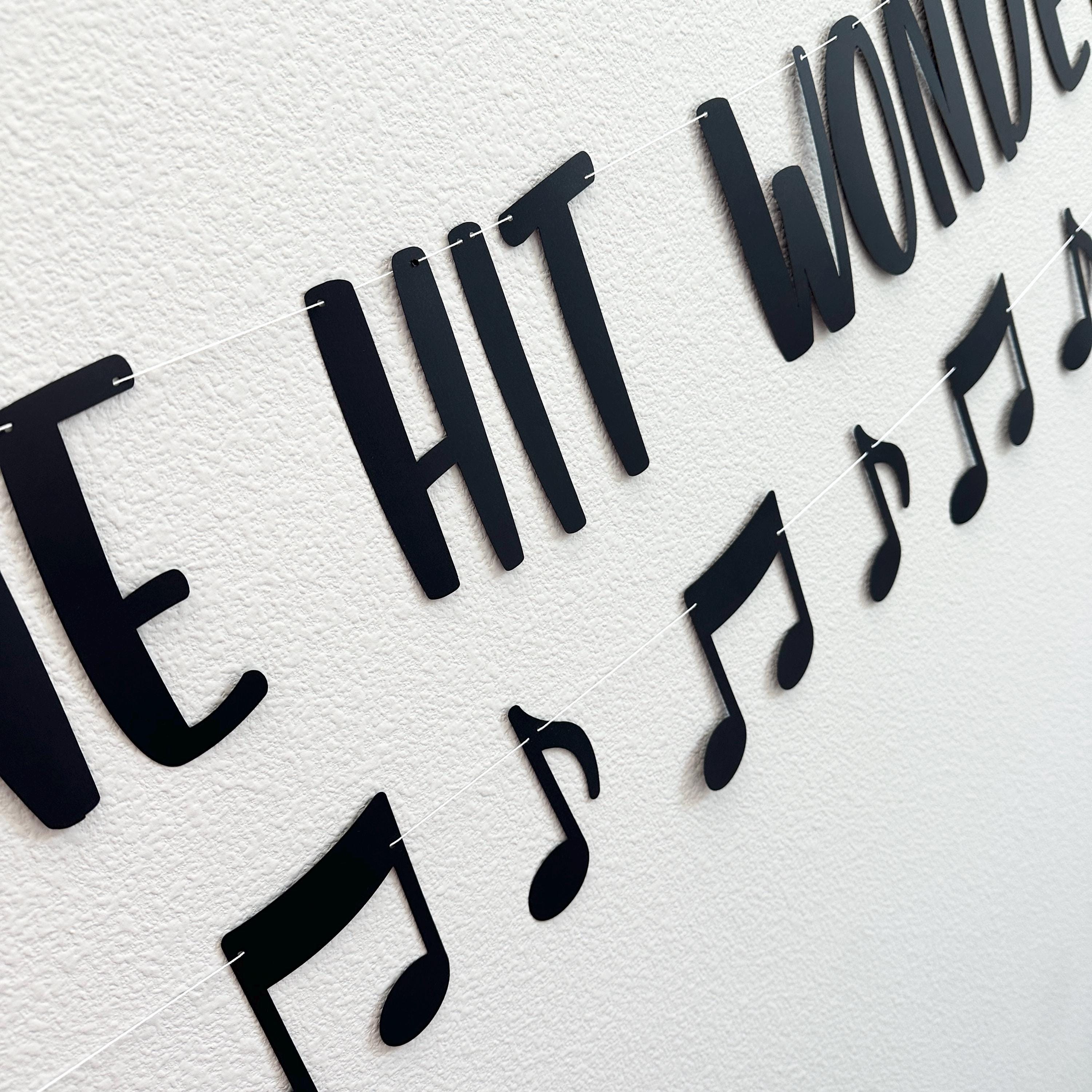 One Hit Wonder, Music Birthday Banner, Custom Music Banner, Music Theme, Music Decorations, Music Banner, Custom banner, 1st Birthday