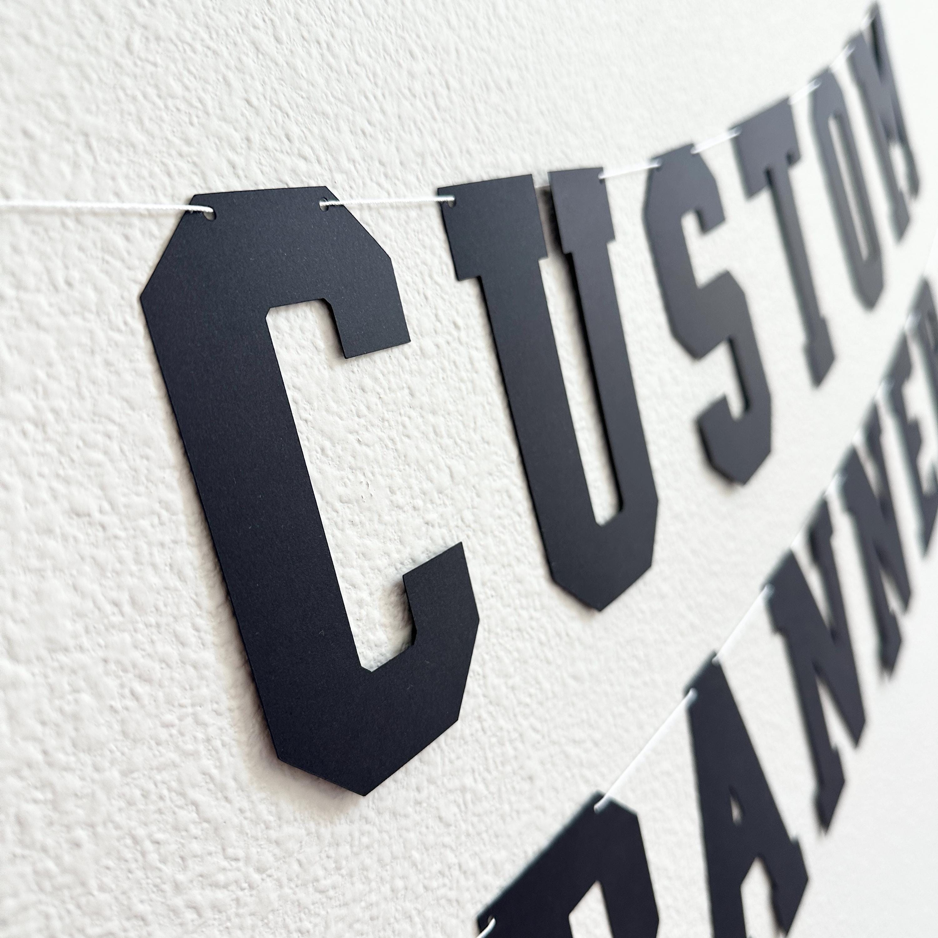 Custom Banner, Custom Collegiate Font, Custom School Banner, Custom College Font Banner, Custom Sports Banner