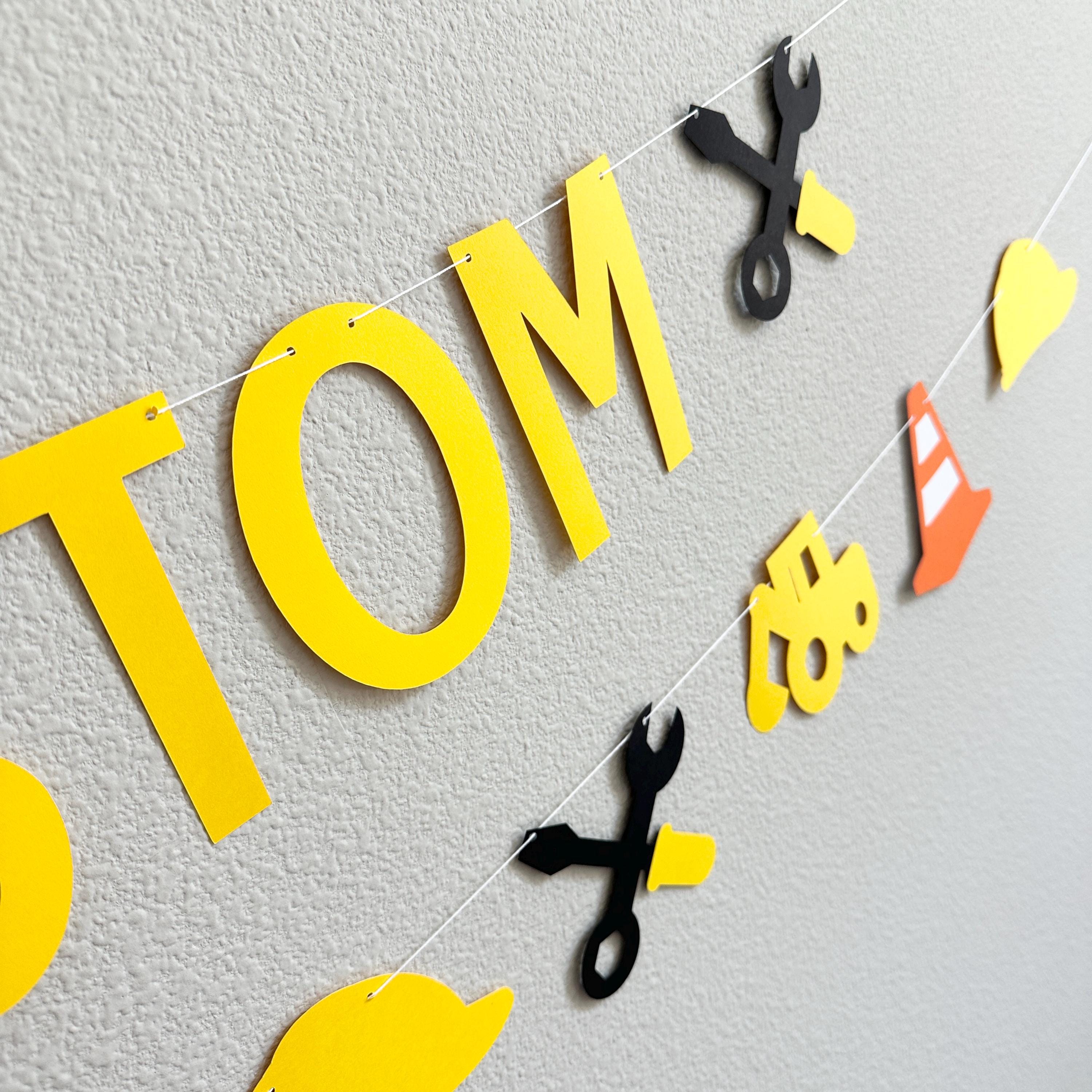 Custom Construction Banner, Construction Theme, Construction Decorations, Construction Birthday, Construction Party Sign