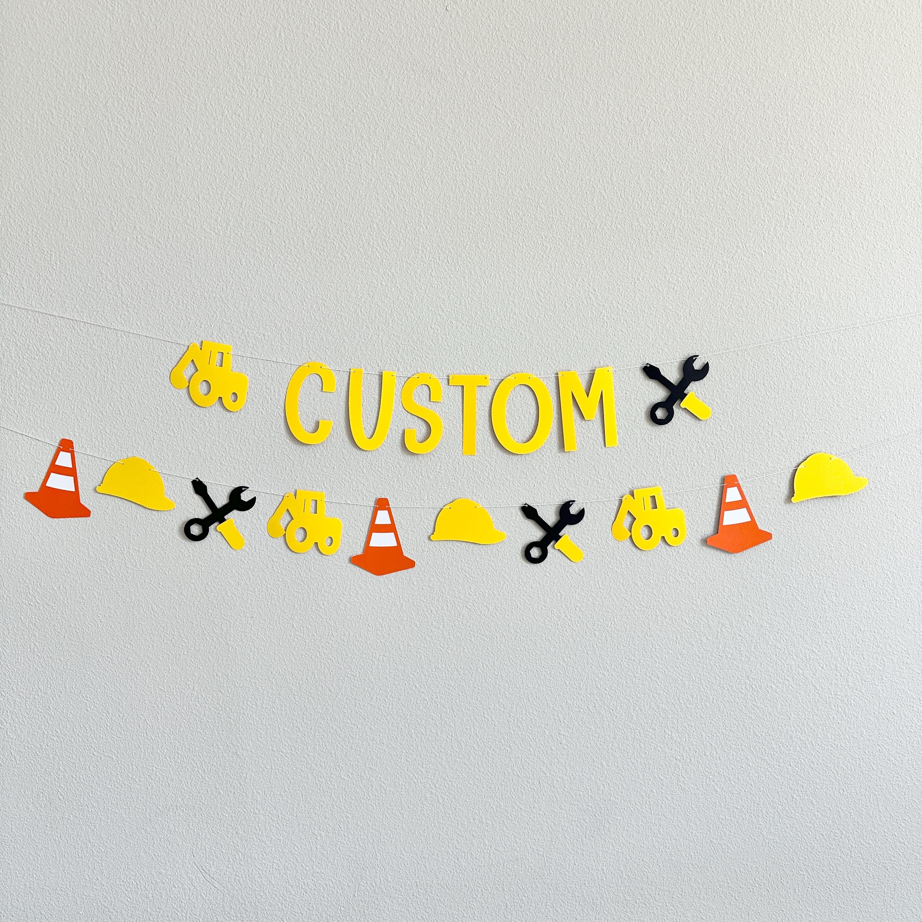 Custom Construction Banner, Construction Theme, Construction Decorations, Construction Birthday, Construction Party Sign