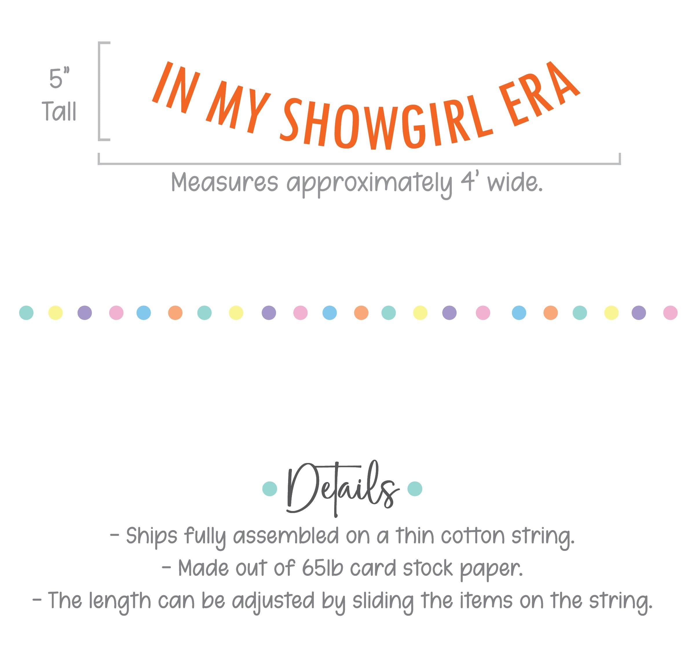 In My Showgirl Era, Showgirl Era Party Decorations, Showgirl Theme Banner, Showgirl Era Birthday Party, Showgirl Era Decorations
