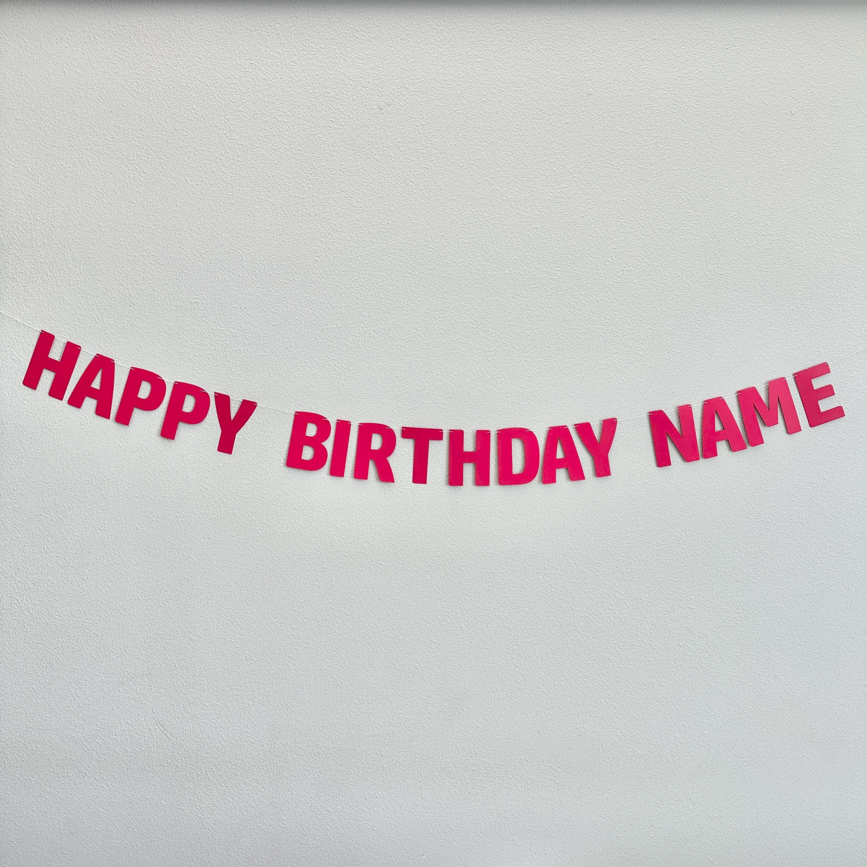 Red Happy Birthday Banner, Red Birthday Decorations, Red Birthday Celebration, Red Party Banner, Custom red Happy Birthday Sign