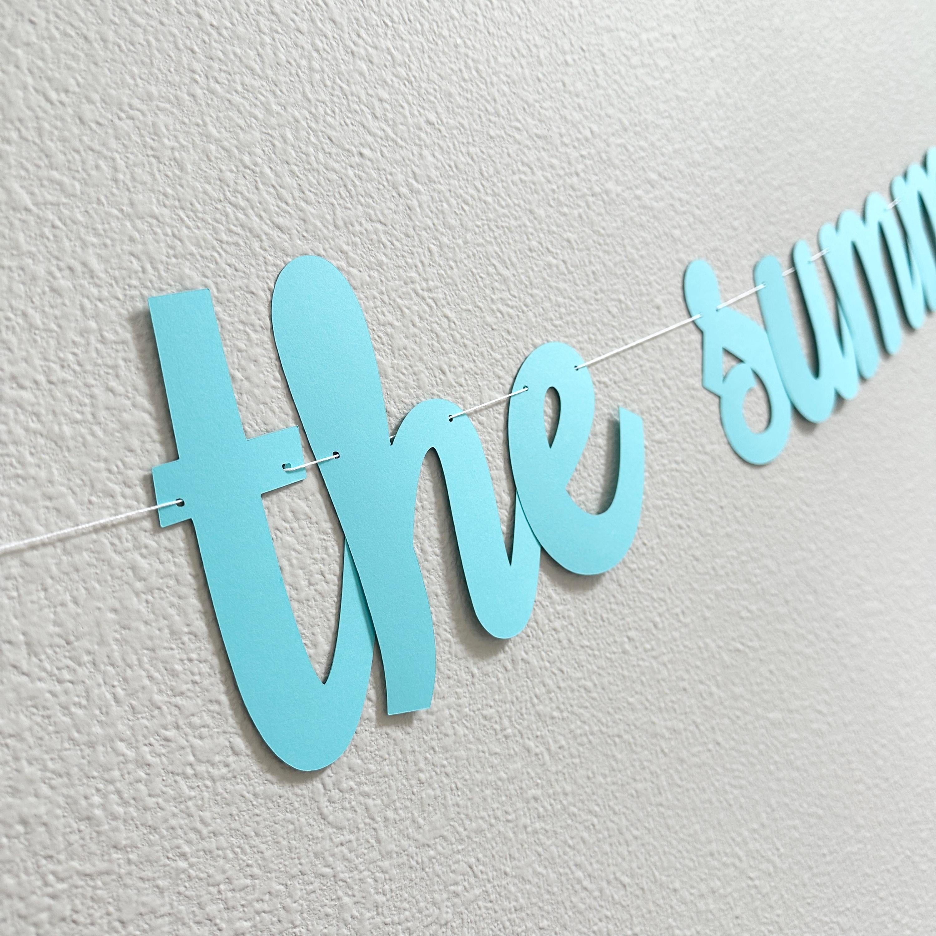 The Summer I Turned 12, Summertime Birthday Banner, Summer Birthday Decorations, The Summer I Turned 12 Banner