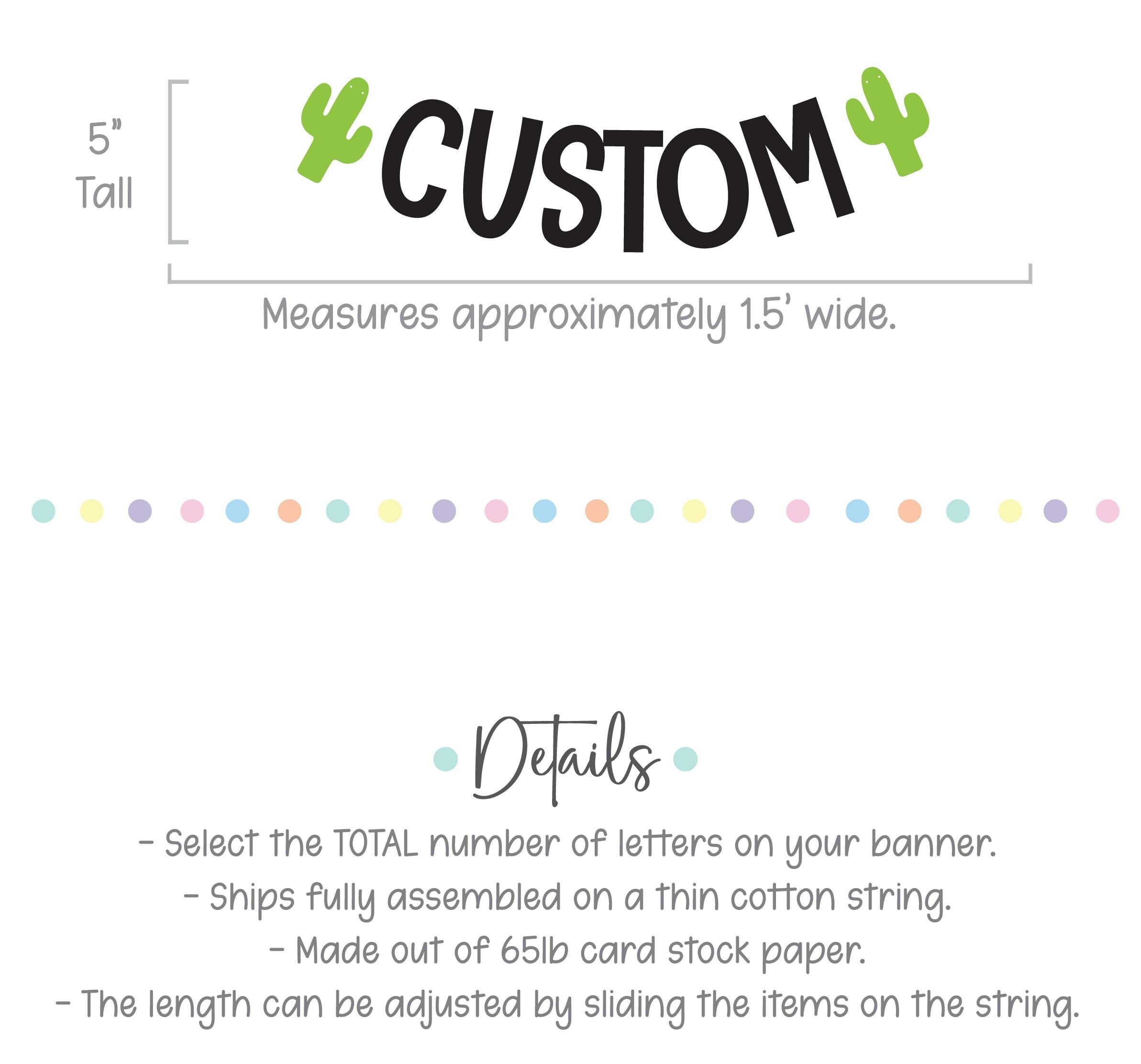 Custom Cactus Banner, Cactus Theme, Desert Birthday, Desert Party, Cactus Decorations, Desert Birthday Party, Custom Desert Themed Banner