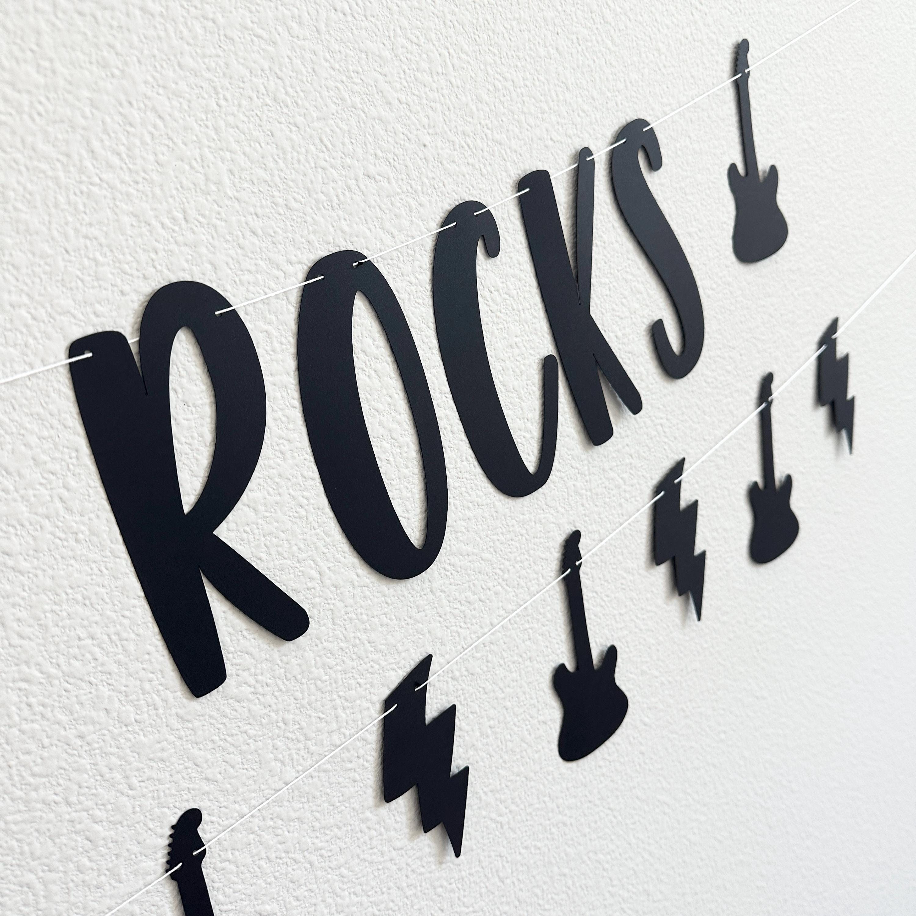 Five Rocks, 5th Birthday Decorations, Rock Themed 5th Birthday, 5th Birthday Party Theme Ideas, 5th Birthday Party Banner