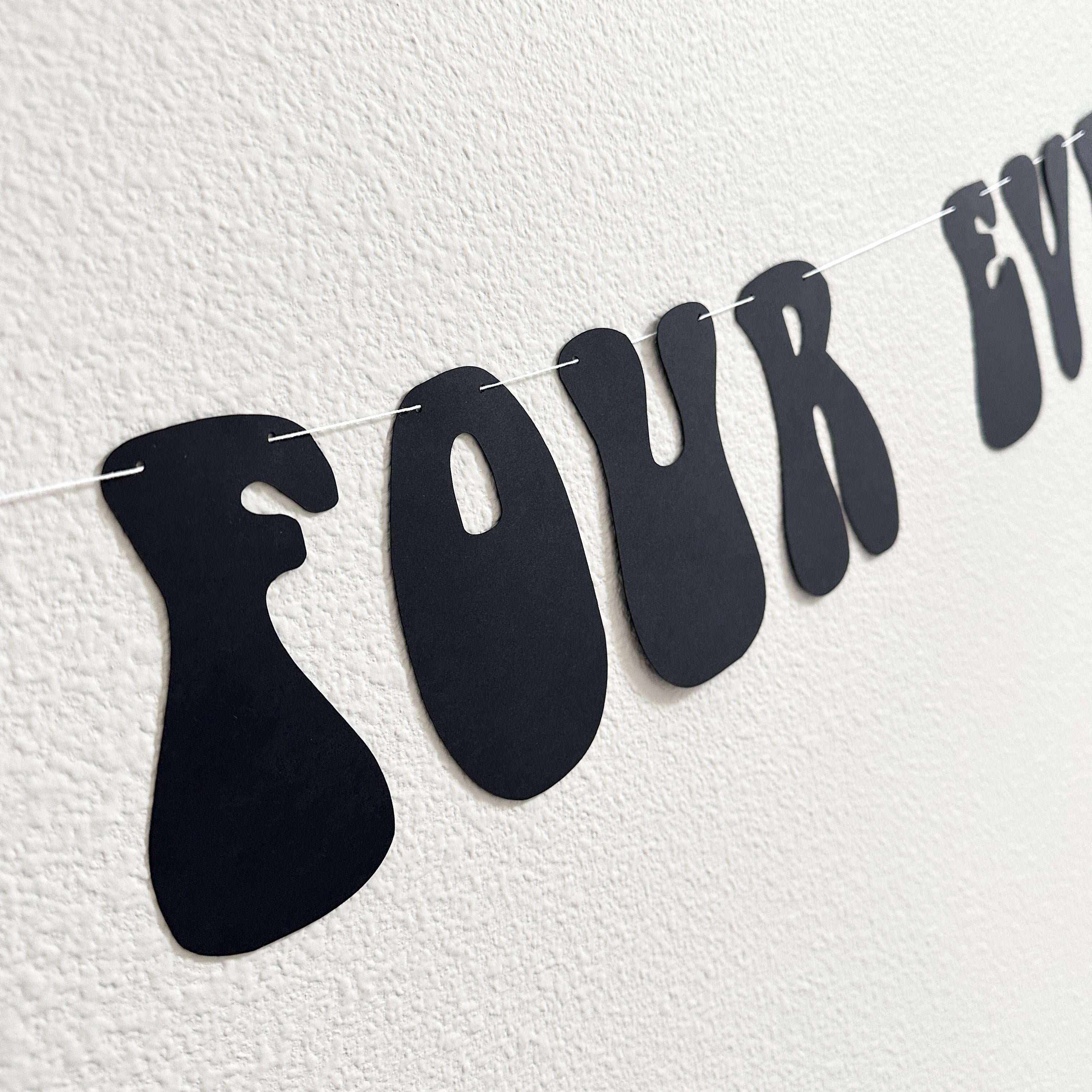 Four Ever Young, 4th Birthday Decorations, 4th Birthday Party Ideas, Fourever young, Four Ever Young Banner