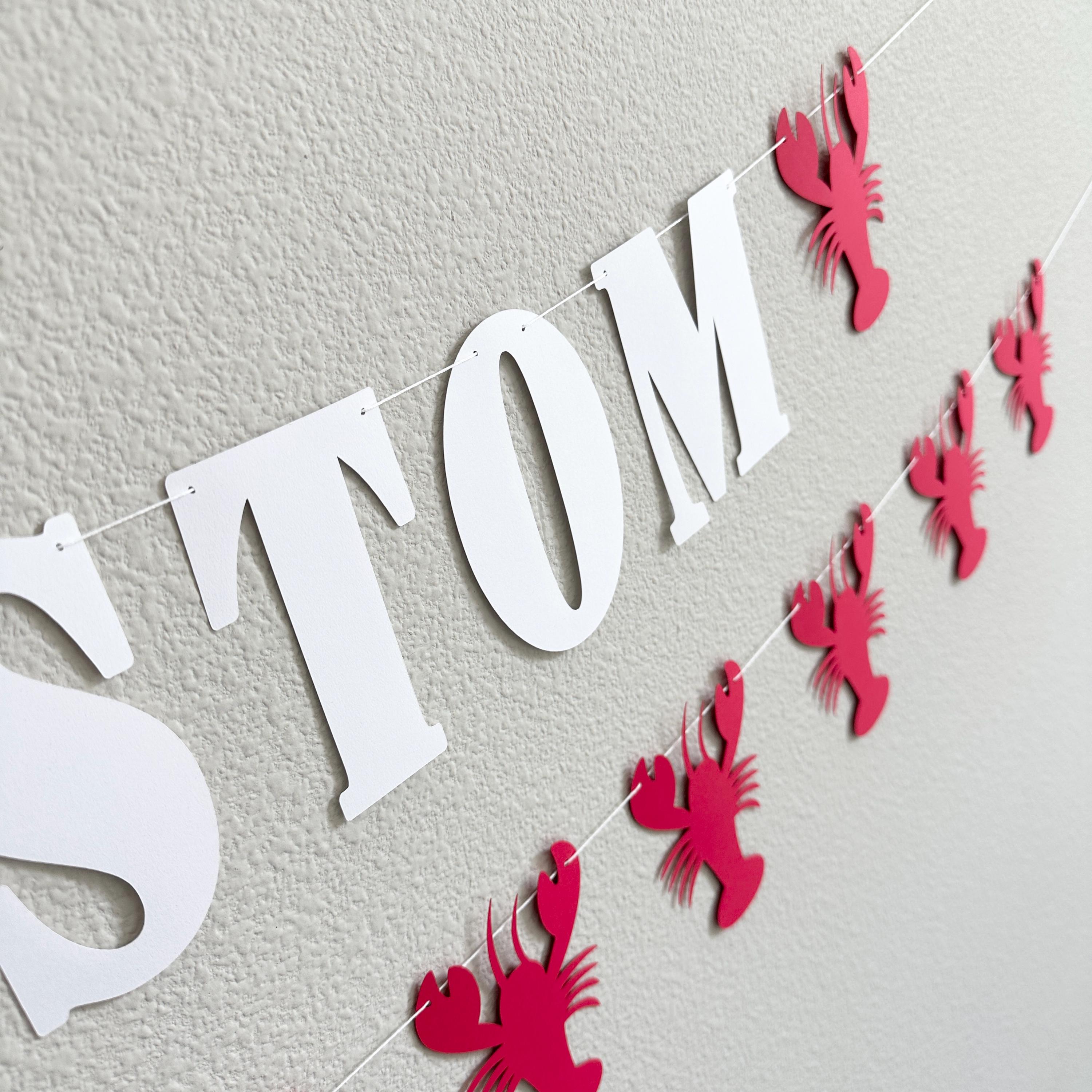Custom Lobster Banner, Lobster Theme, Lobster Birthday, Lobster Party, Lobster Decorations, Lobster Birthday Party, Custom Lobster