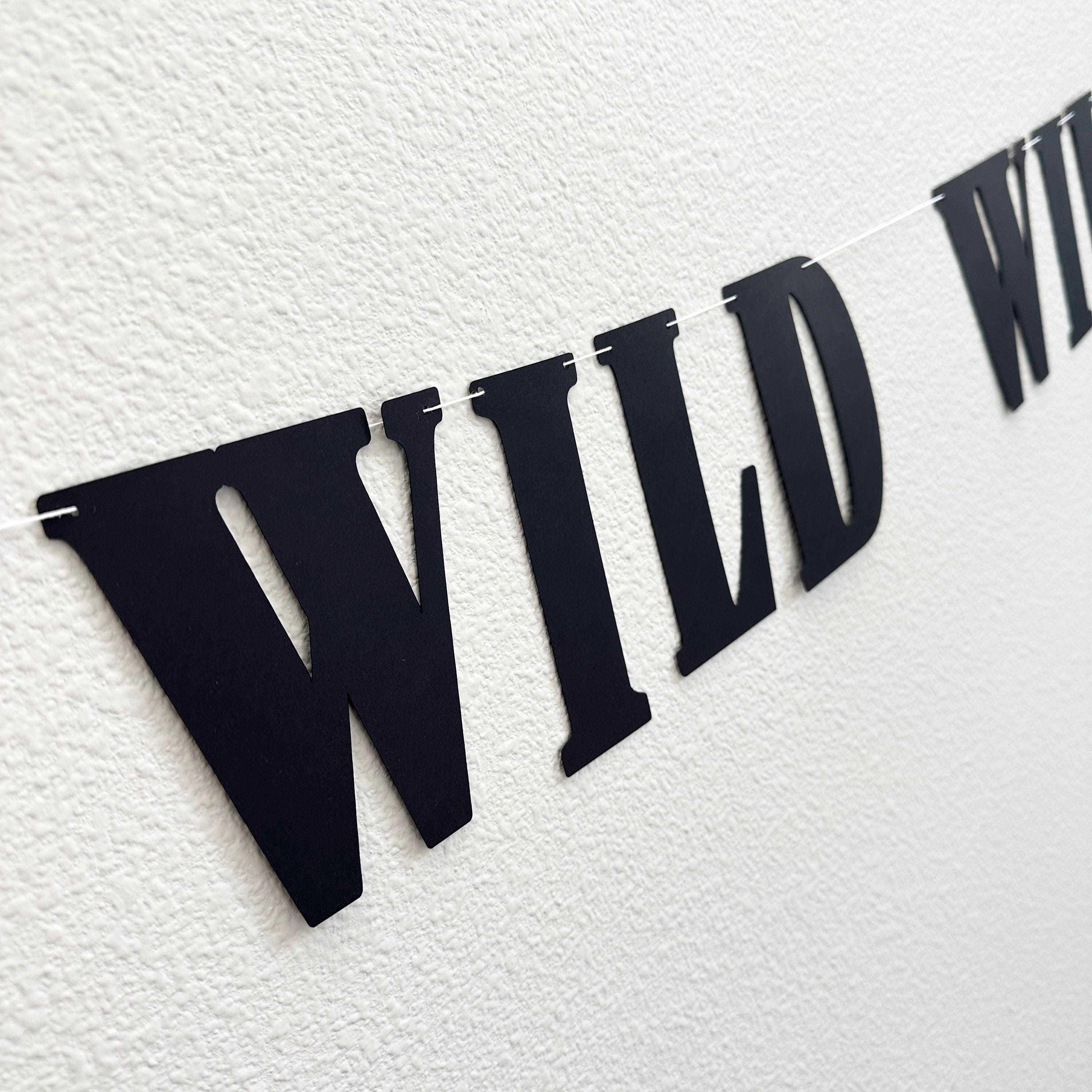 Wild Wild Wifey Banner for Bachelorette Party Decoration, Rustic Bridal Shower Sign, Fun Wedding Photo Prop, Boho Bride-to-Be Accessory