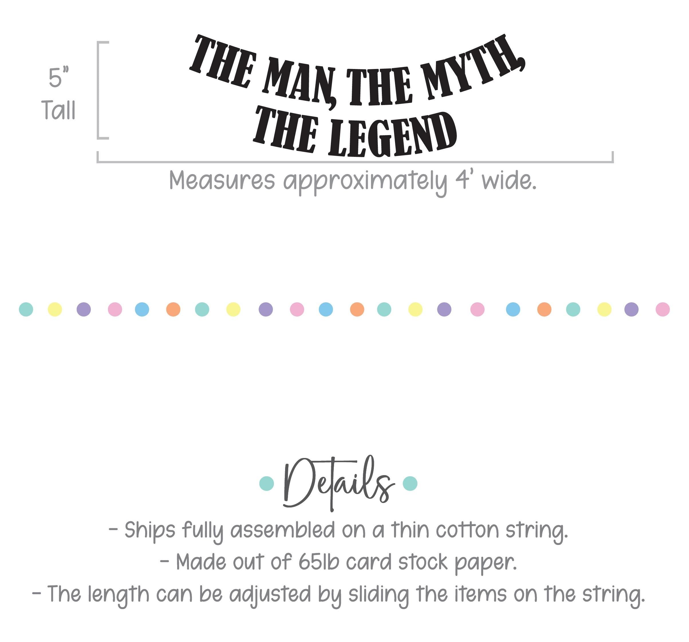 The Man The Myth The Legend, Dad Banner, Dad Baby Shower, The Man The Myth The Legend Decorations