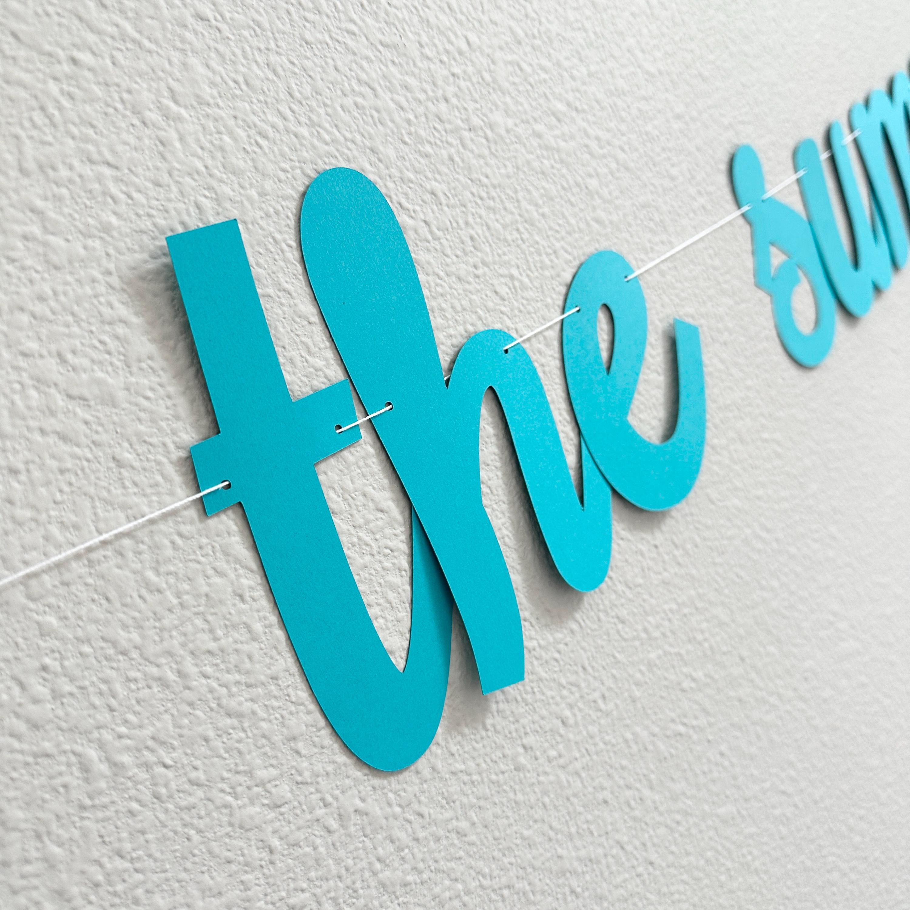 The Summer I Turned 13, 13th Birthday Party, Summertime Birthday Banner, Summer Birthday Decorations, The Summer I Turned 13 Banner