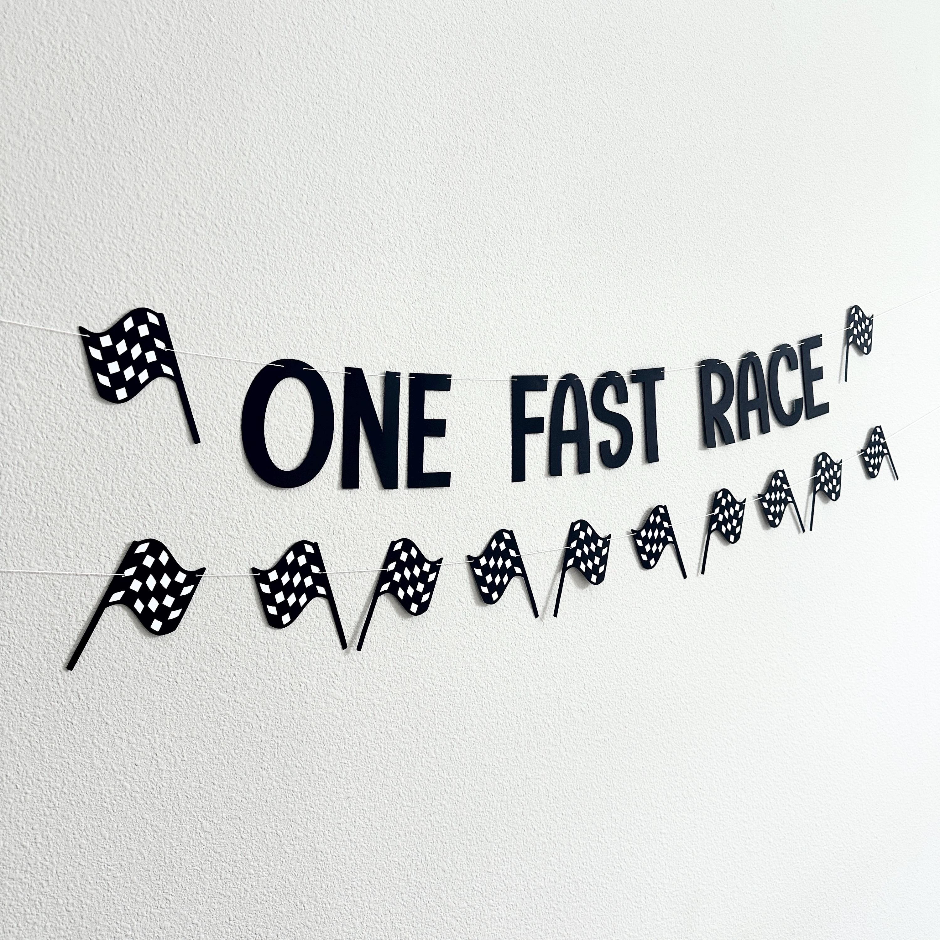One Fast Race, 1st Birthday Decorations, Racing Themed First Birthday Party, Race Car 1st Birthday, Racing Birthday Party Decorations