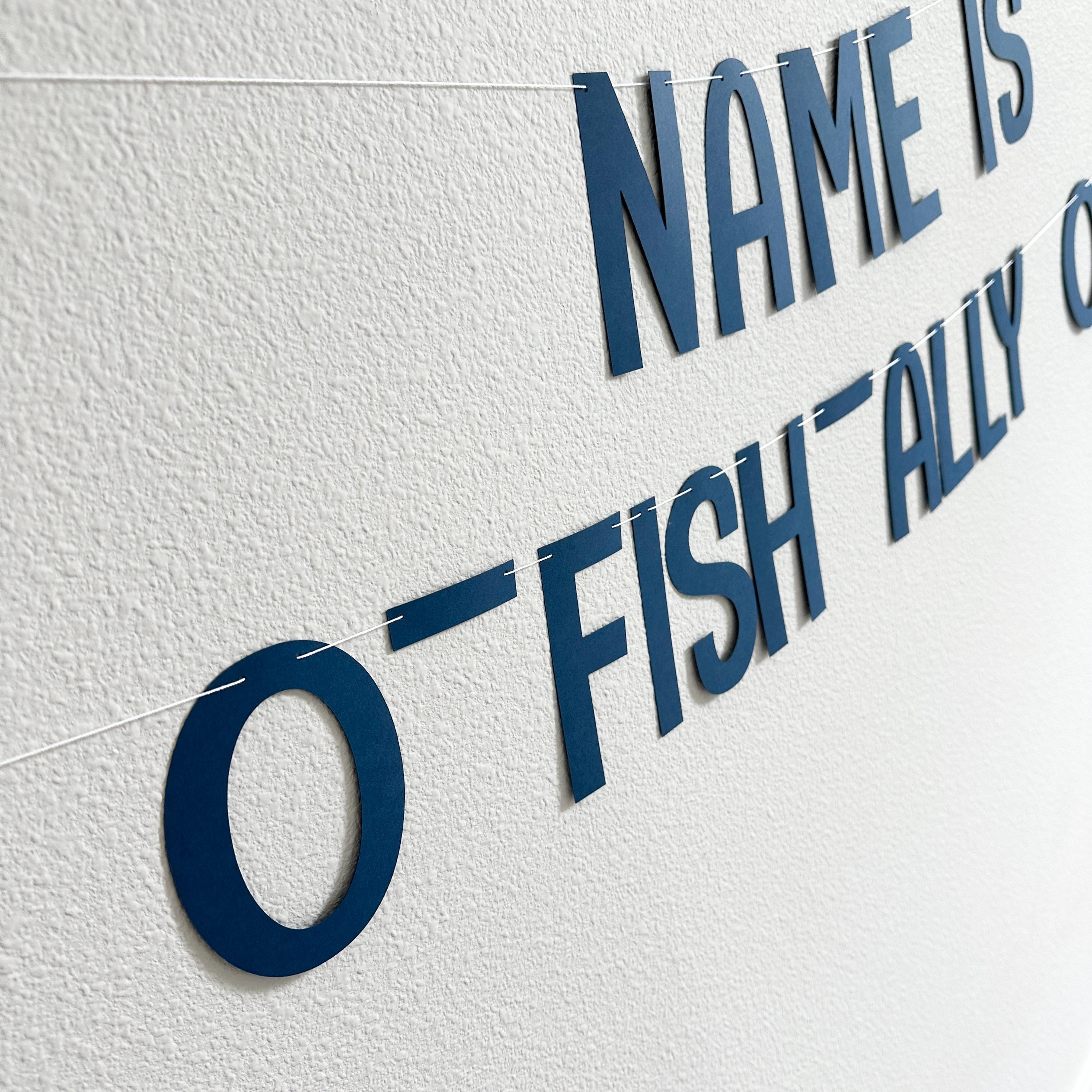 O-Fish-Ally One, 1st Birthday Banner, Fish Themed Birthday Decorations, Fish Birthday, 1st birthday Party Ideas, Boys 1st Birthday