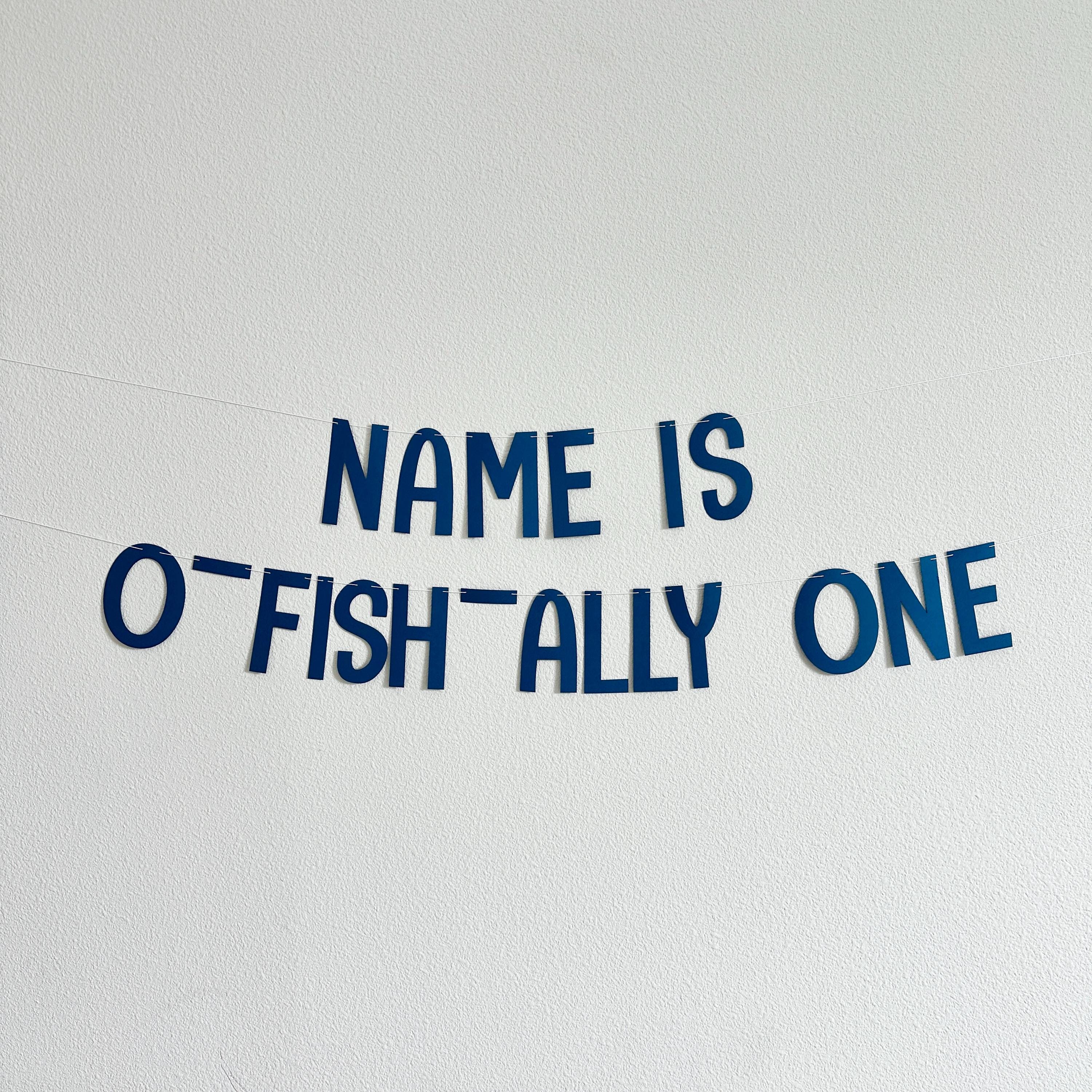 O-Fish-Ally One, 1st Birthday Banner, Fish Themed Birthday Decorations, Fish Birthday, 1st birthday Party Ideas, Boys 1st Birthday