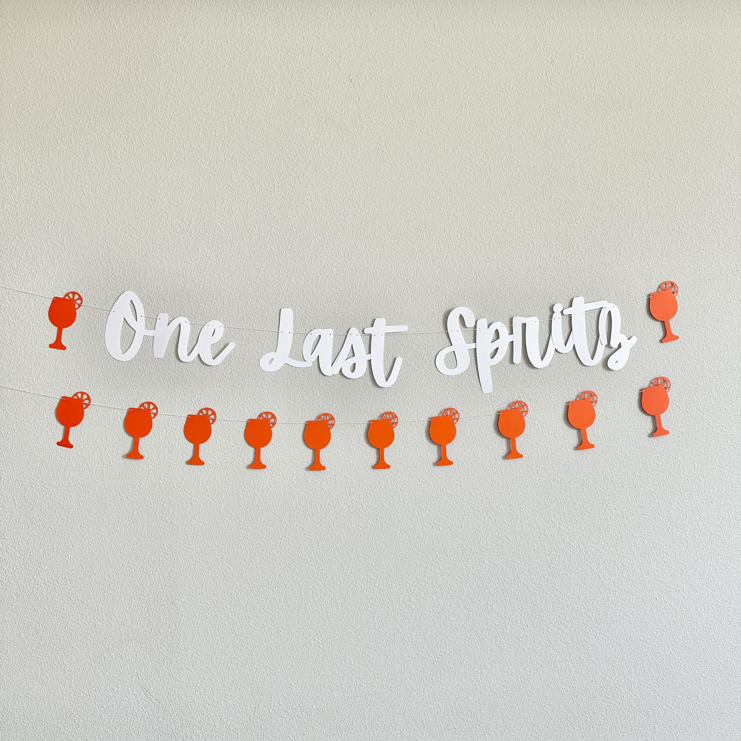 One Last Spritz, One Last Spritz Banner, Spritz Theme Bachelorette Party, Bachelorette Inspiration, Bachelorette Party Ideas