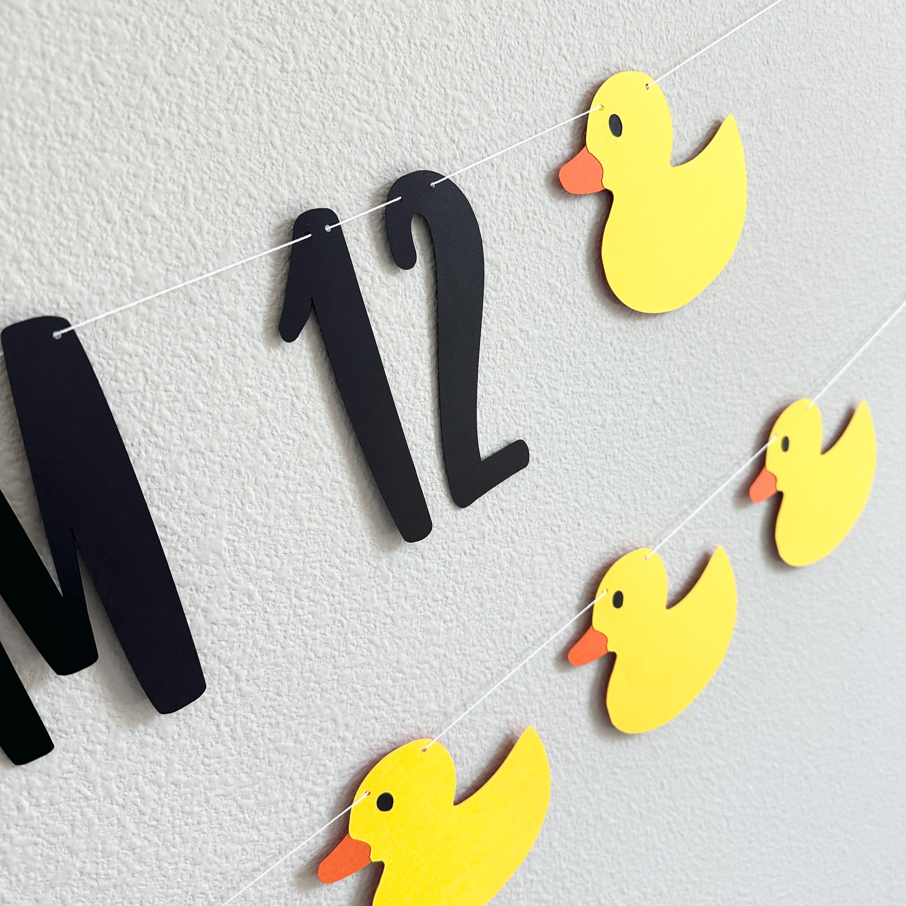 Holy Duck I&#39;m 12, 12th Birthday Party Decorations, 12th Birthday Ideas, Duck Party, Custom Duck Banner, Rubber Duck Theme, Yellow Ducks