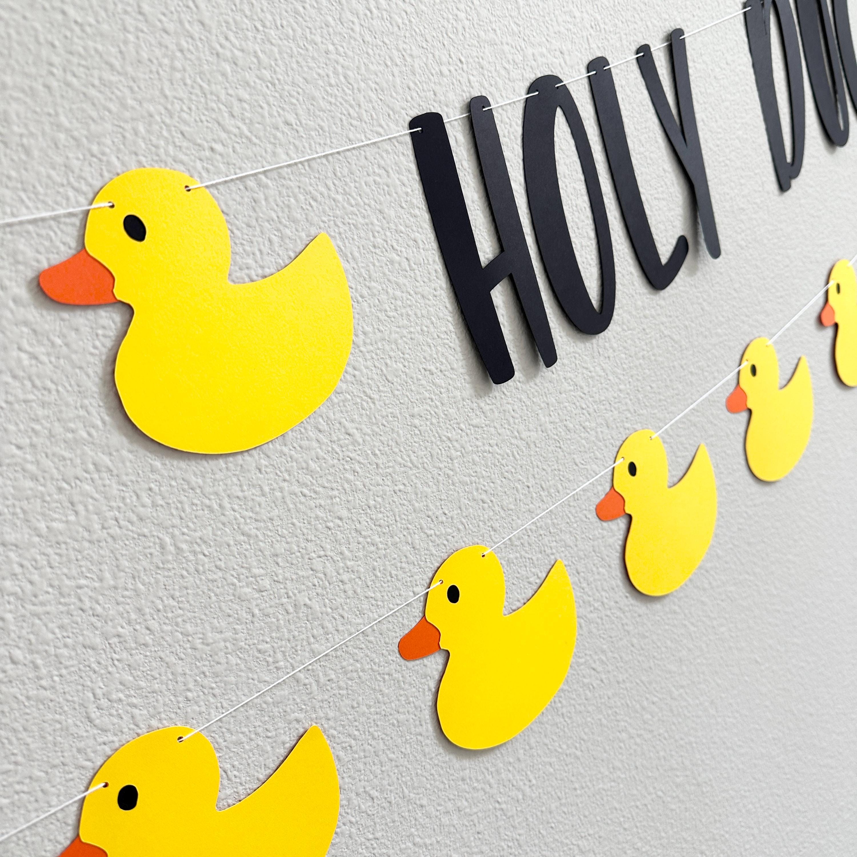 Holy Duck I&#39;m 70, 70th Birthday Party Decorations, 70th Birthday Ideas, Duck Party, Custom Duck Banner, Rubber Duck Theme, Yellow Ducks