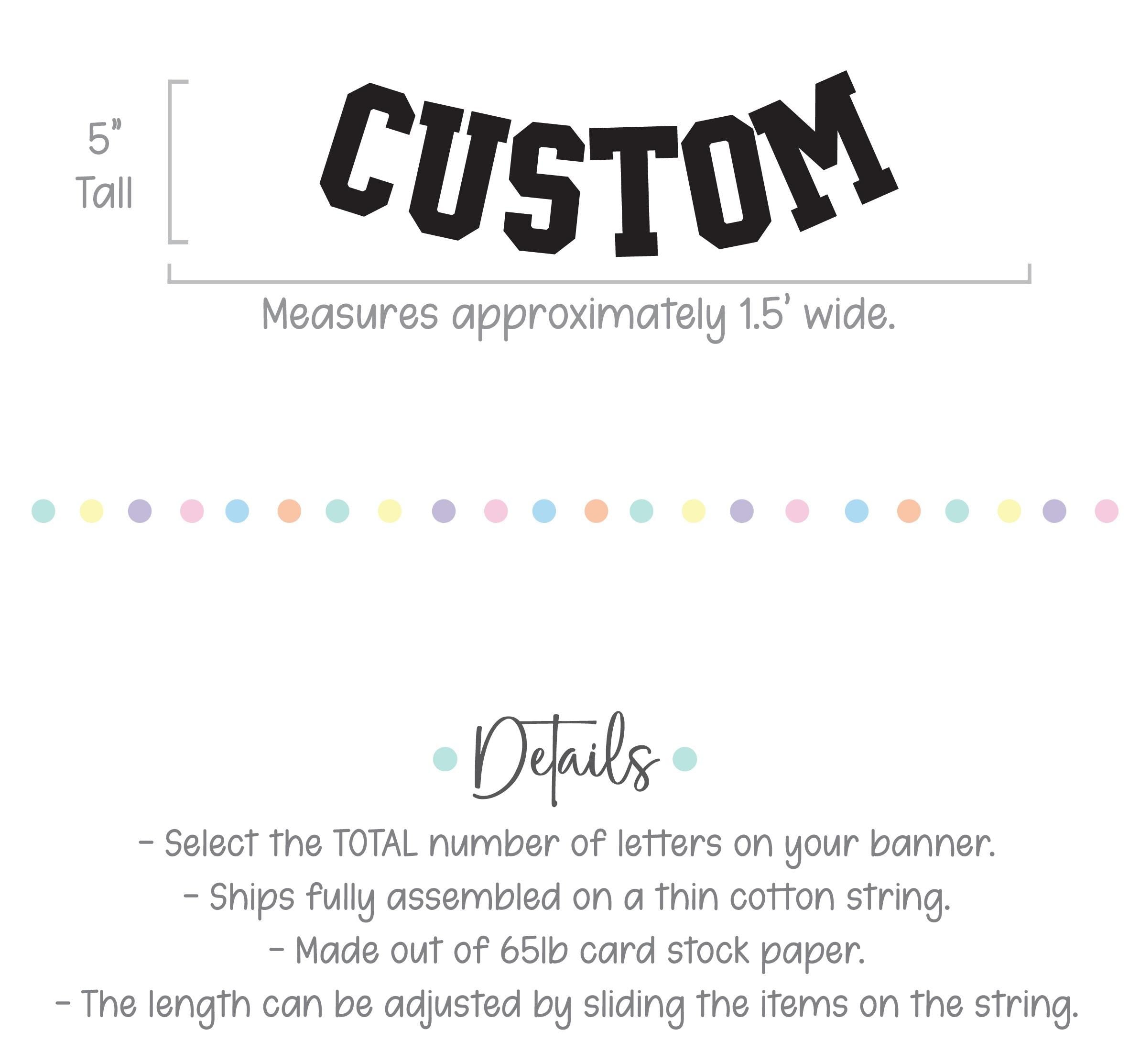 Custom Banner, Custom Collegiate Font, Custom School Banner, Custom College Font Banner, Custom Sports Banner