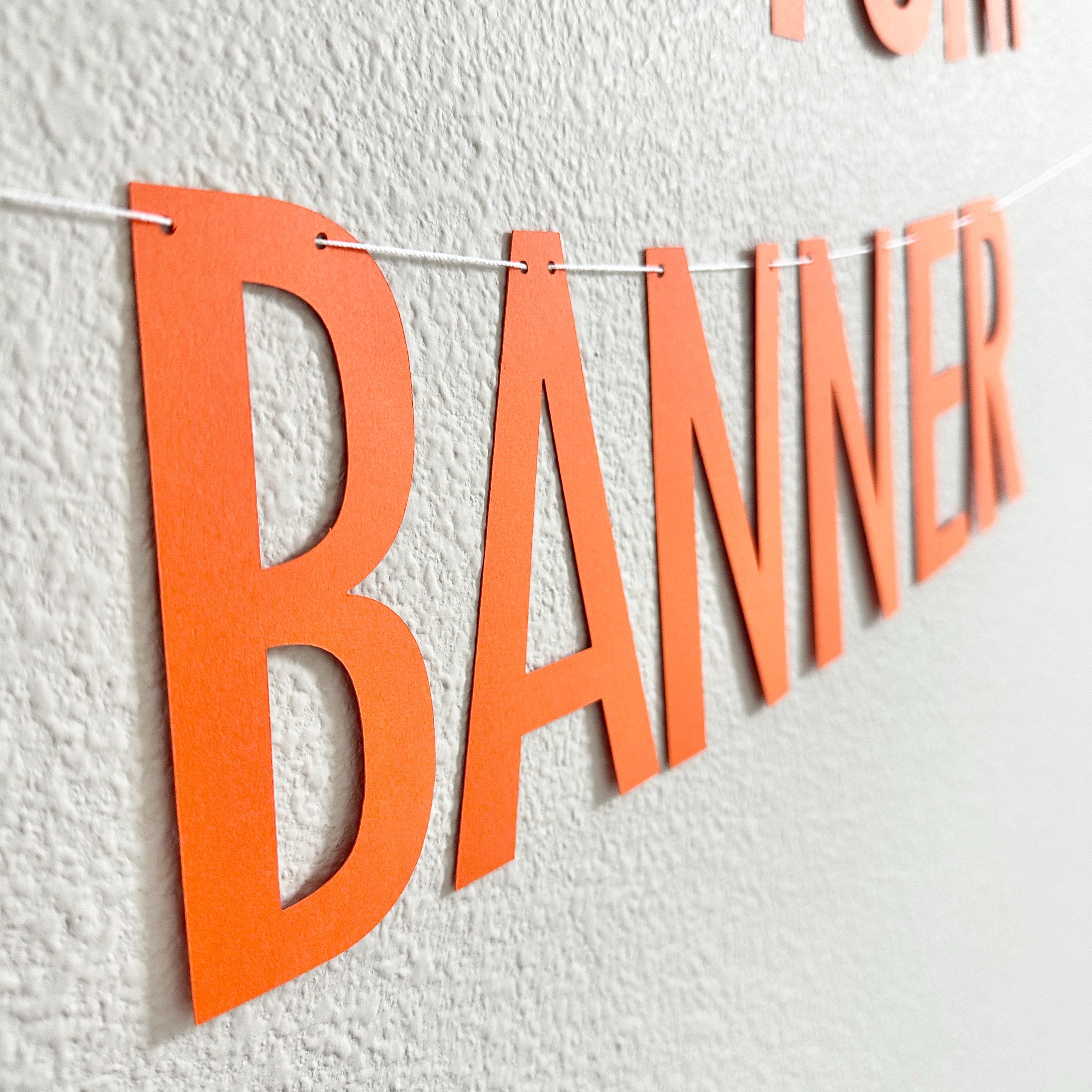 Custom Banner, Custom Showgirl Banner, Custom Orange Banner, Personalized Banner, Personalized Orange Showgirl Banner