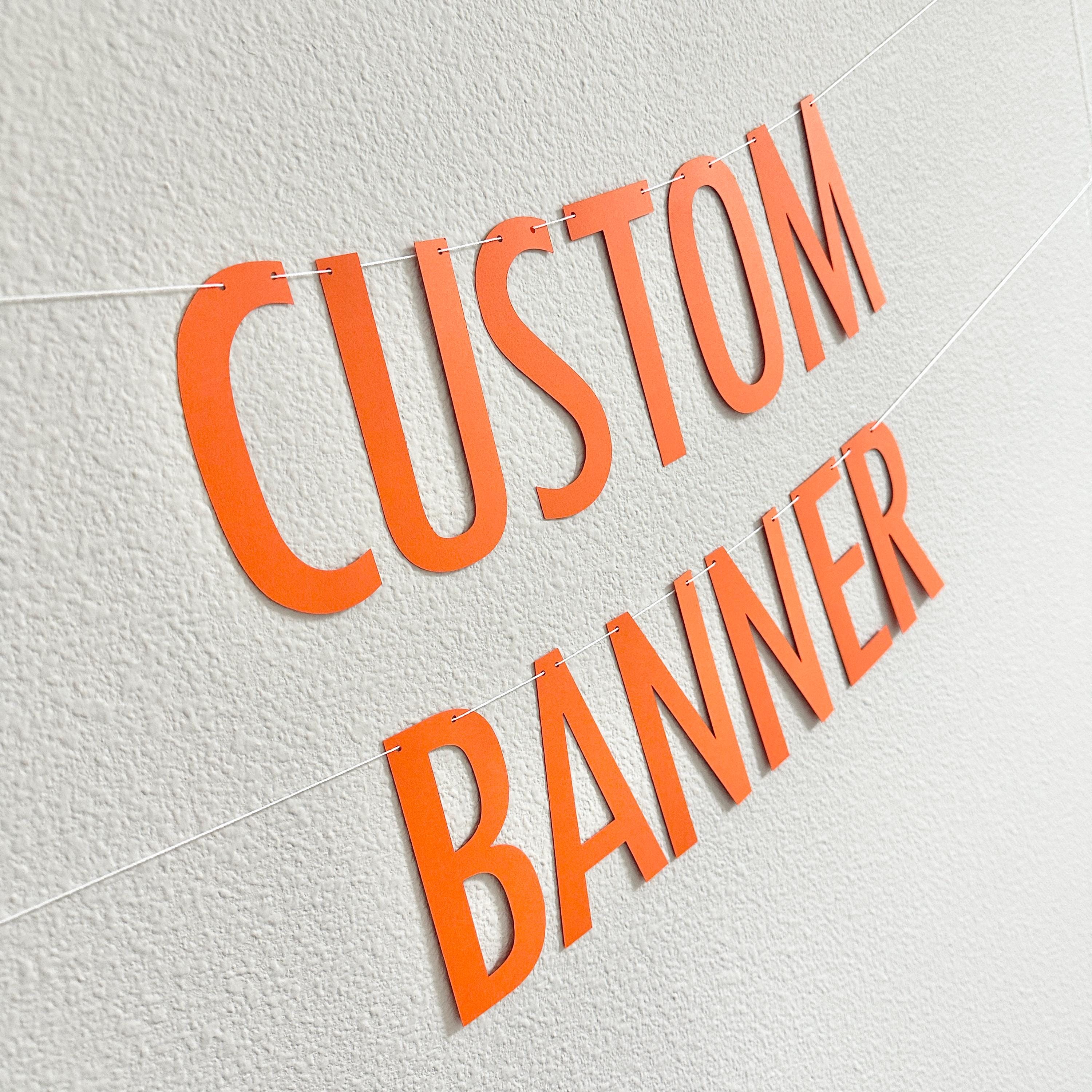 Custom Banner, Custom Showgirl Banner, Custom Orange Banner, Personalized Banner, Personalized Orange Showgirl Banner