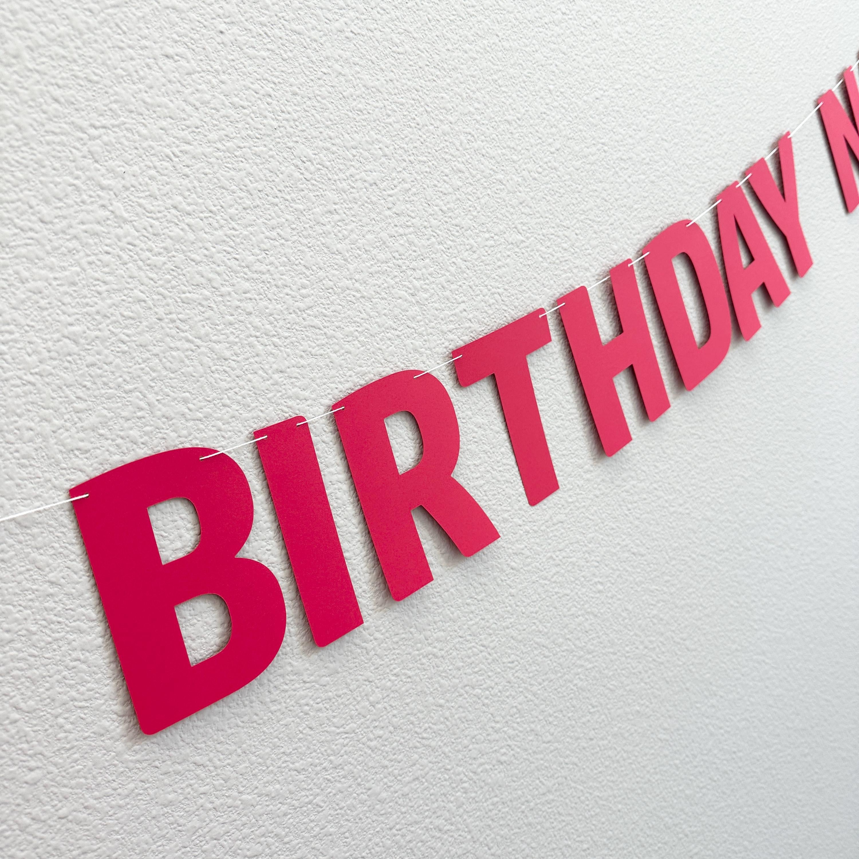 Red Happy Birthday Banner, Red Birthday Decorations, Red Birthday Celebration, Red Party Banner, Custom red Happy Birthday Sign