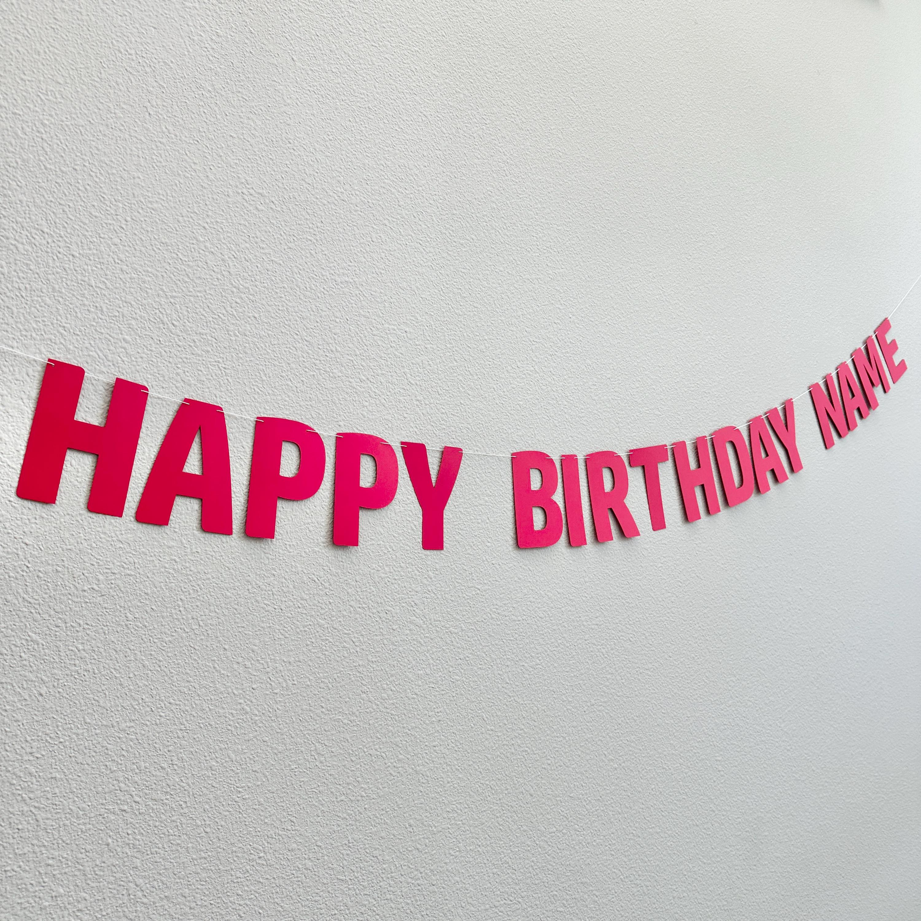 Red Happy Birthday Banner, Red Birthday Decorations, Red Birthday Celebration, Red Party Banner, Custom red Happy Birthday Sign