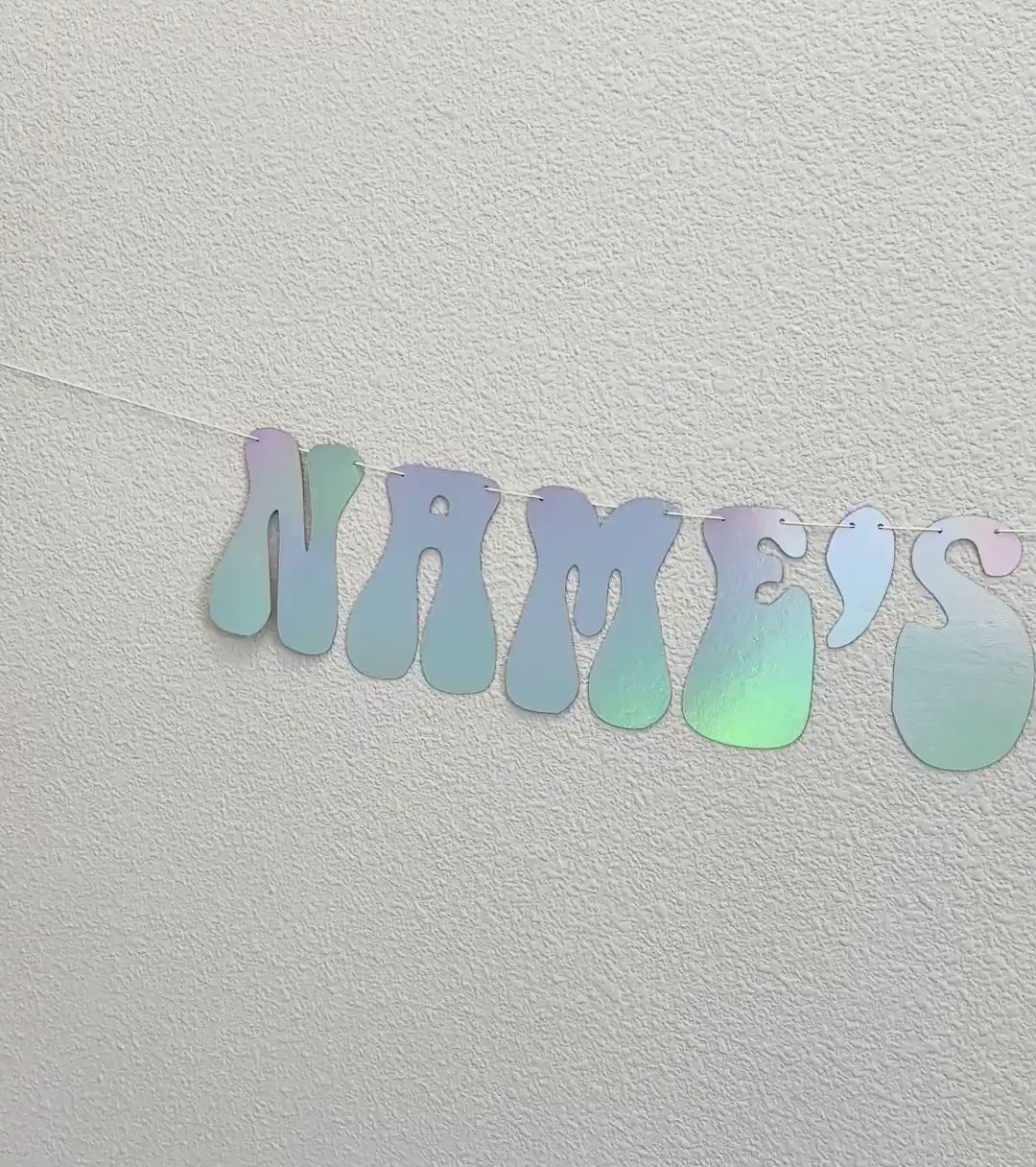 Sweet 16, Name&#39;s Sweet 16 Banner, 16th Birthday Banner, Sweet 16 Birthday Party Decorations, Holographic Sweet 16 Banner