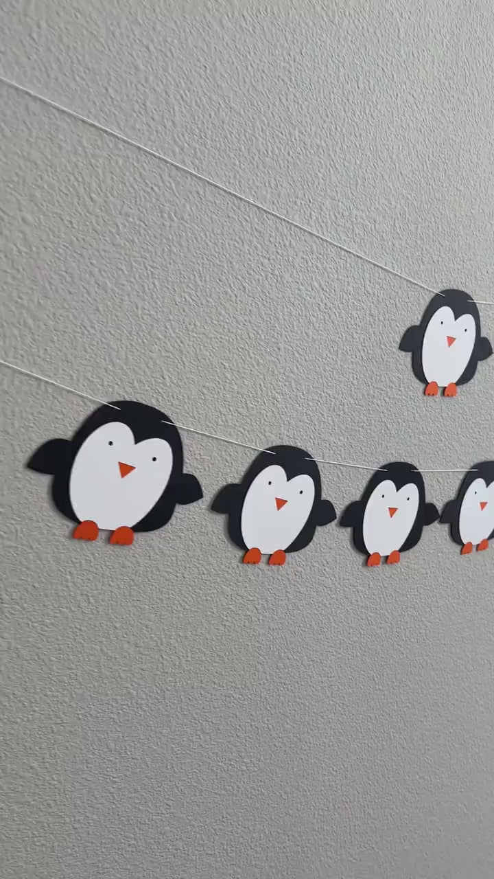 Custom Penguin Banner, Penguin Birthday Banner, Penguin Birthday, Penguin Decorations, Penguin Party, Penguin Theme