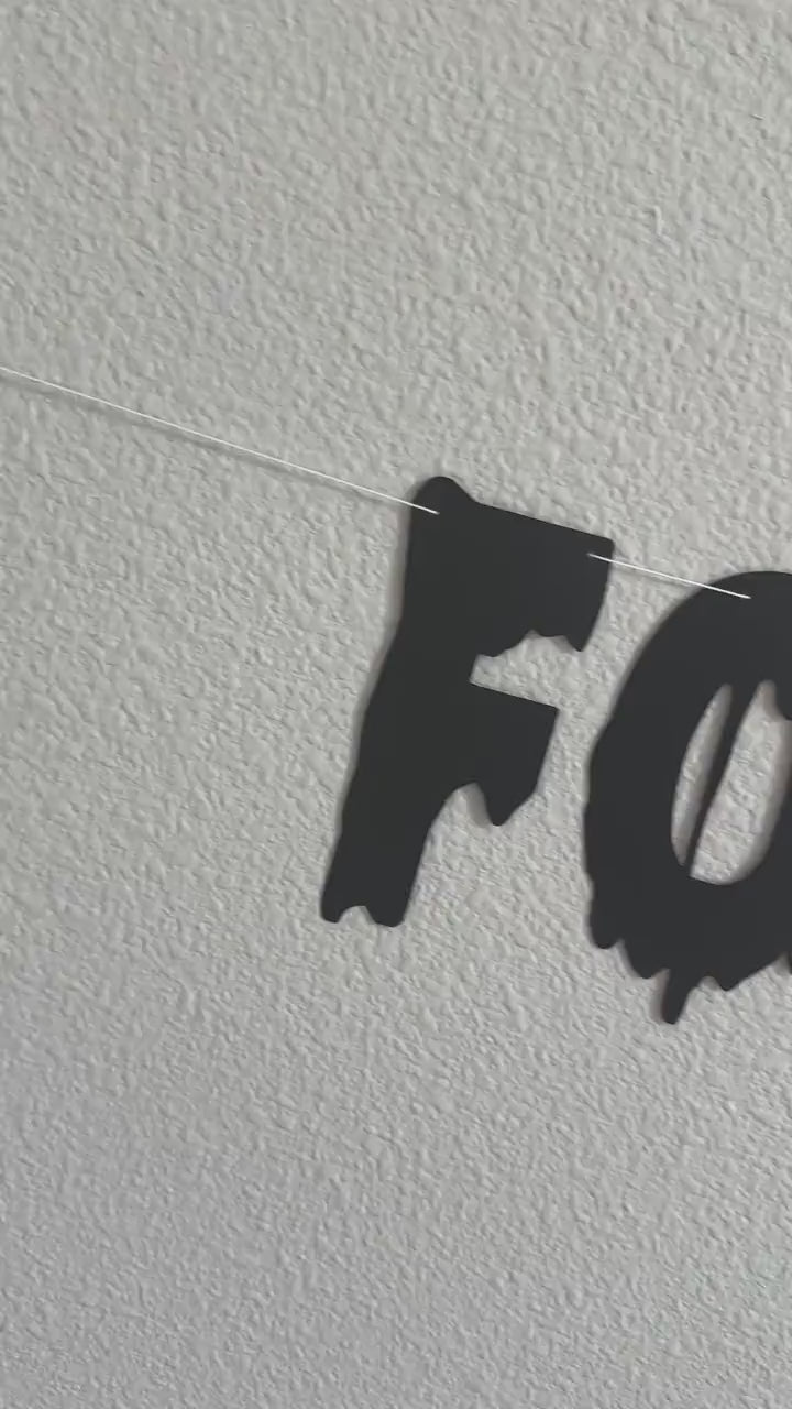 Four Ever Spooky, Halloween Themed 4th Birthday Decorations, Four Ever Spooky Banner, October 4th Birthday Ideas, Four Ever Spooky Party