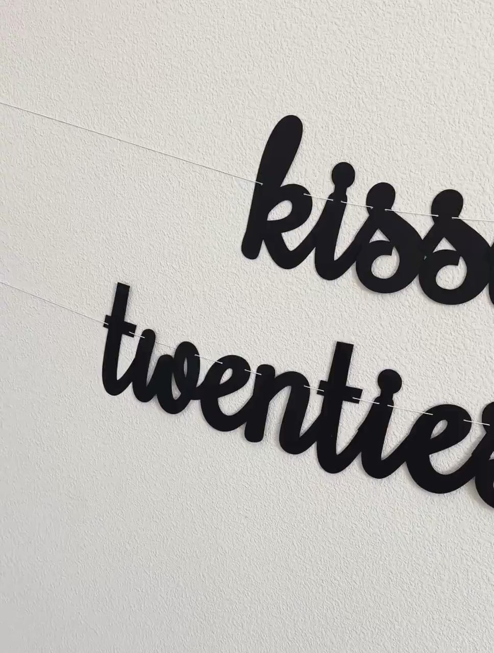 Kissing Her Twenties Goodbye, 30th Birthday Party Decorations, 30th Birthday, 30th Birthday Banner, 30th Birthday Theme Ideas