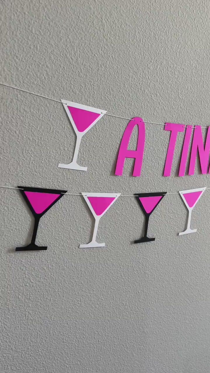 A Tini Bit Older, Martini Banner, Martini Garland, Martini Birthday, Martini Party, Martini Decor, Martini Birthday Party, Summer Banner
