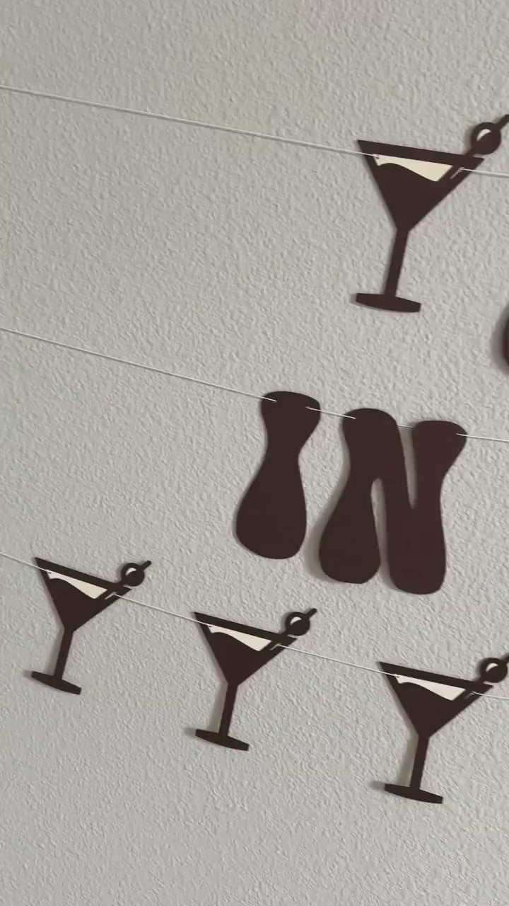 A Bride In A Tini Bit, Espresso Martini Themed Bachelorette Party Banner, A Bride In A Tini Bit Banner, Espresso Martini Bride