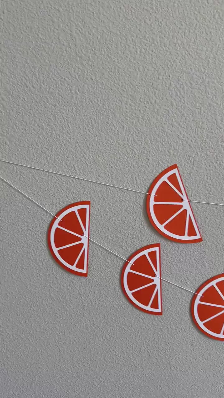 Custom Orange Slice Banner, Custom Banner, Custom Orange Banner, Custom Spritz Banner, Spritz Decorations, Spritz Banner, Spritz
